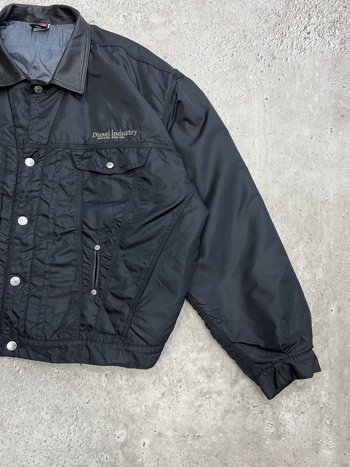 Diesel × Vintage Vintage 90s Diesel Denim Trucker Jacket Size US XL / EU 56 / 4 - 2 Thumbnail