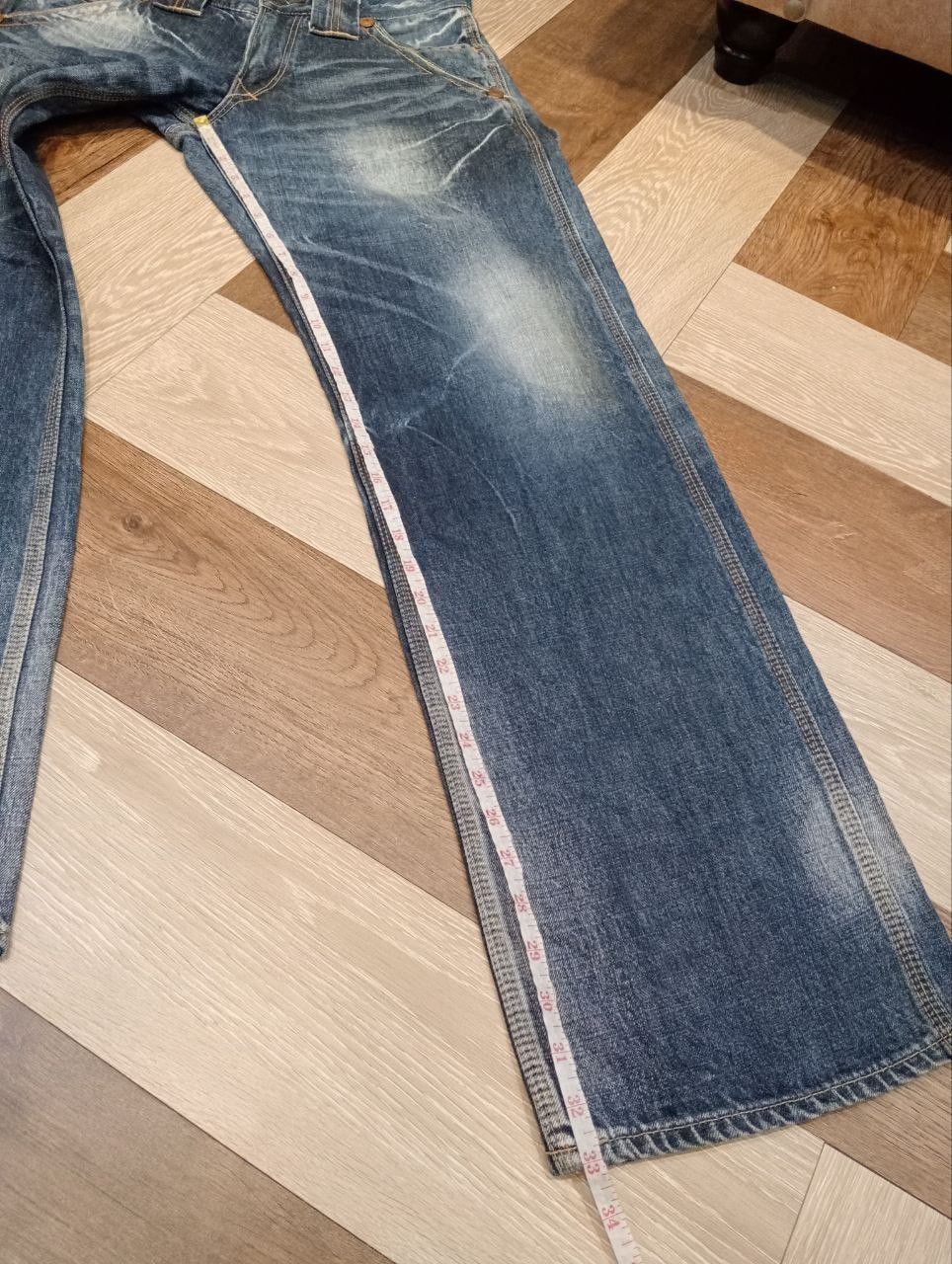 Japanese Brand BLUEWAY JAPAN UNION MADE MODERN VINTAGE WIDE BAGGY DENIM Size US 30 / EU 46 - 16 Thumbnail