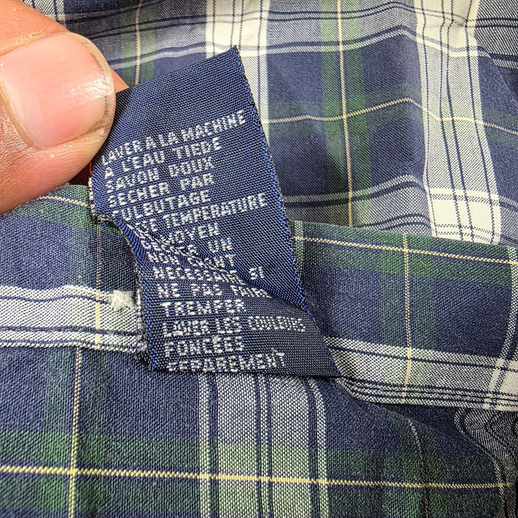 Tommy Hilfiger Tommy Hilfiger Mens Size XL Plaid Long Sleeve Button Down Sh Size US XL / EU 56 / 4 - 5 Thumbnail