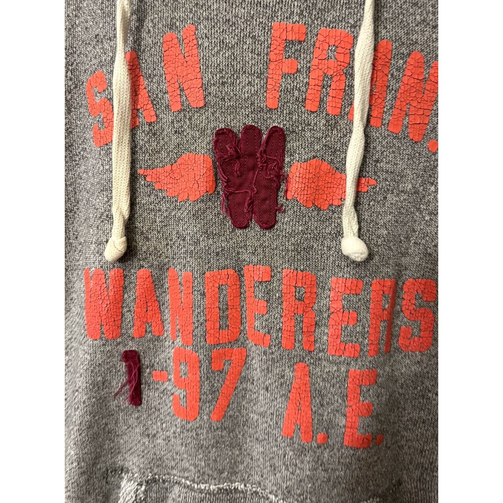 American Eagle Outfitters American Eagle Hoodie Women’s Med Grey New York AE San Fran Wonders Size M / US 6-8 / IT 42-44 - 2 Thumbnail