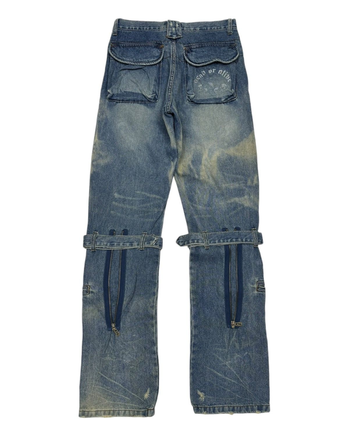 In The Attic SICK🔥IN THE ATTIC PUNK PARACHUTE BONDAGE JEANS Size US 30 / EU 46 - 7 Thumbnail