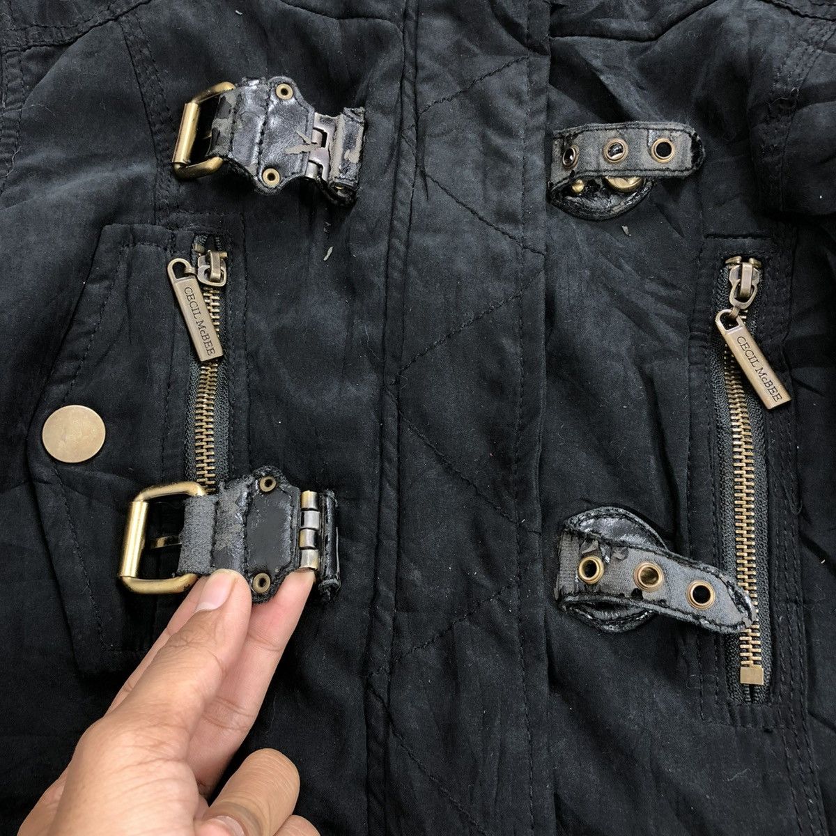 Le Grande Bleu (L.G.B.) 2000s Cecil McBee Mohair Opium Bondage Fur Bono Jacket Size US M / EU 48-50 / 2 - 14 Thumbnail