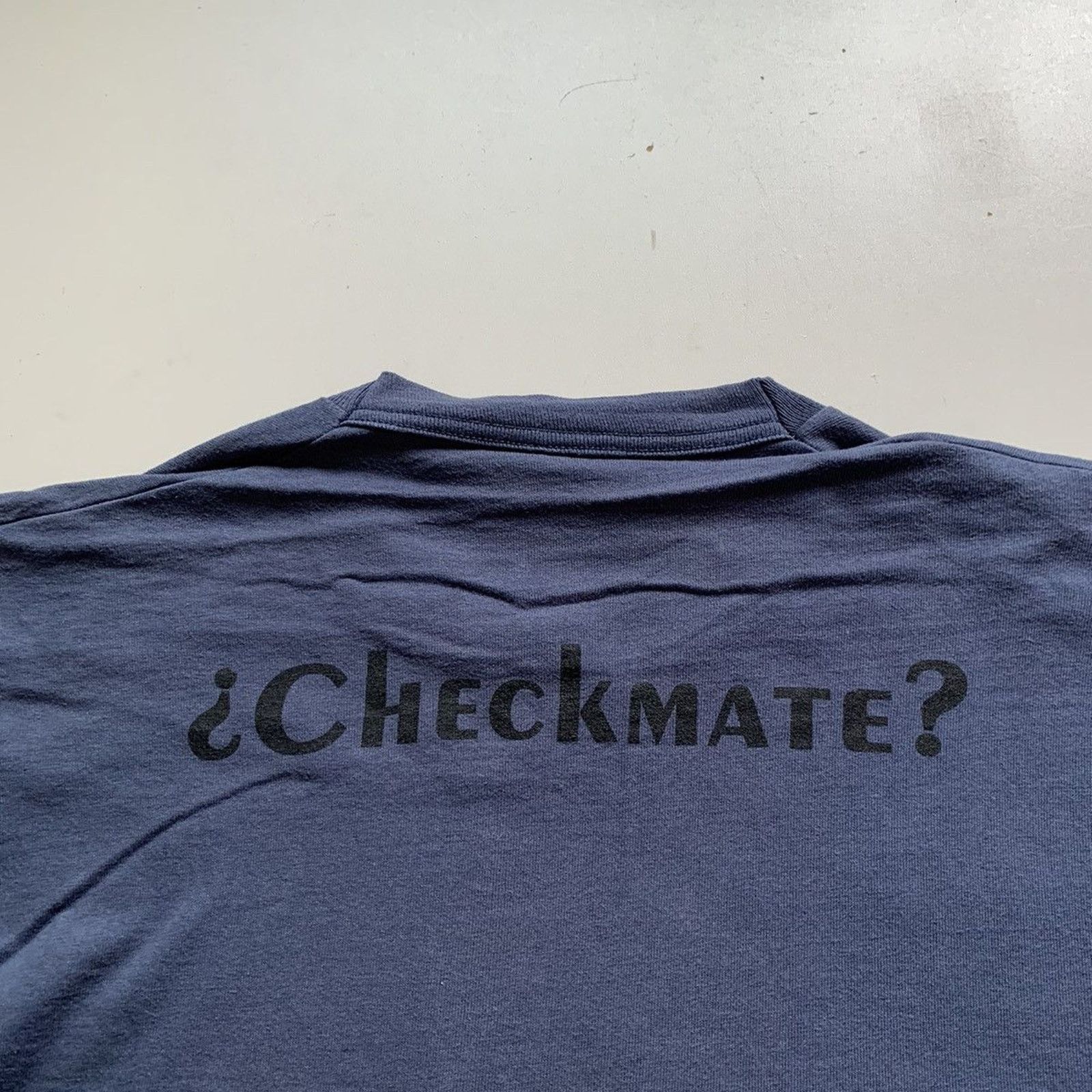 Fruit Of The Loom × Vintage Vintage 90s Fruit Of The Loom T Shirt Large pooH Checkmate? Size US L / EU 52-54 / 3 - 4 Thumbnail