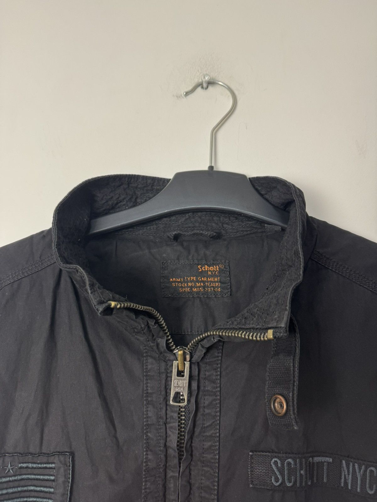 Schott Schott NYC Military Jacket M65 Style Black Archive Style Size US XXL / EU 58 / 5 - 6 Thumbnail