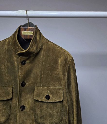 Tom Ford o1sm1stk0824 Suede Jacket in Brown Size US M / EU 48-50 / 2 - 2 Thumbnail