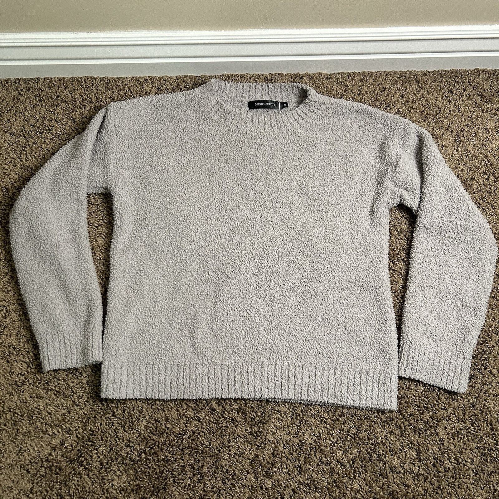 Other MEROKEETY Womens Fuzzy Fleece Long Sleeve 2 Piece Loungewear Size M / US 6-8 / IT 42-44 - 3 Thumbnail