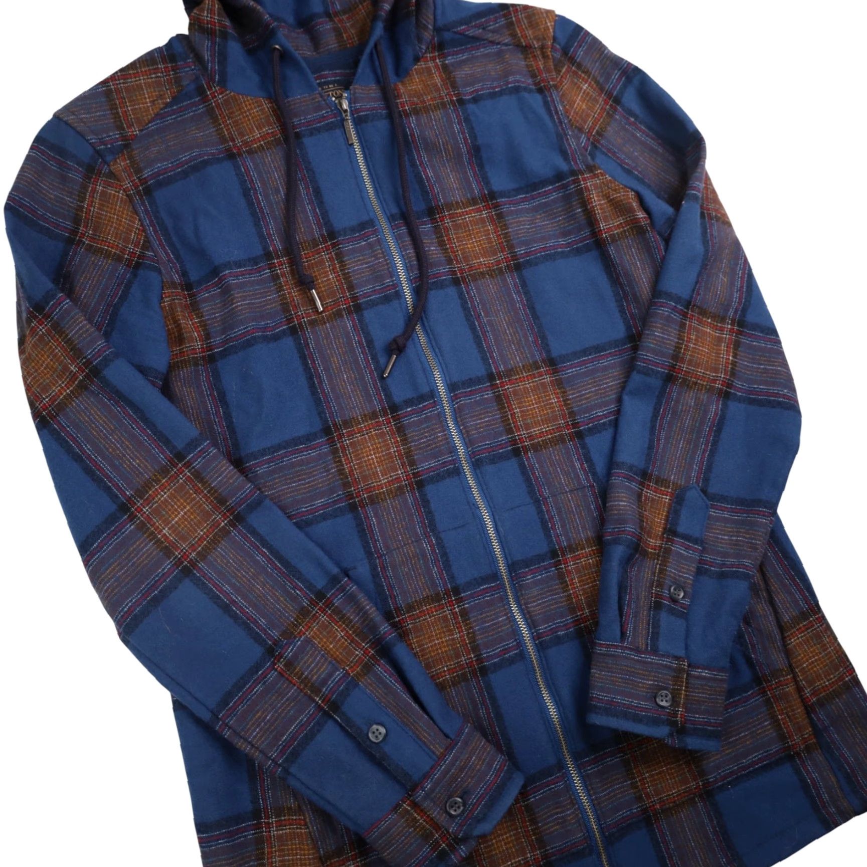 Pendleton VINTAGE Pendleton Womens XXS %100 Wool Plaid Hoodie Size XXS / US 00 / IT 34 - 3 Thumbnail