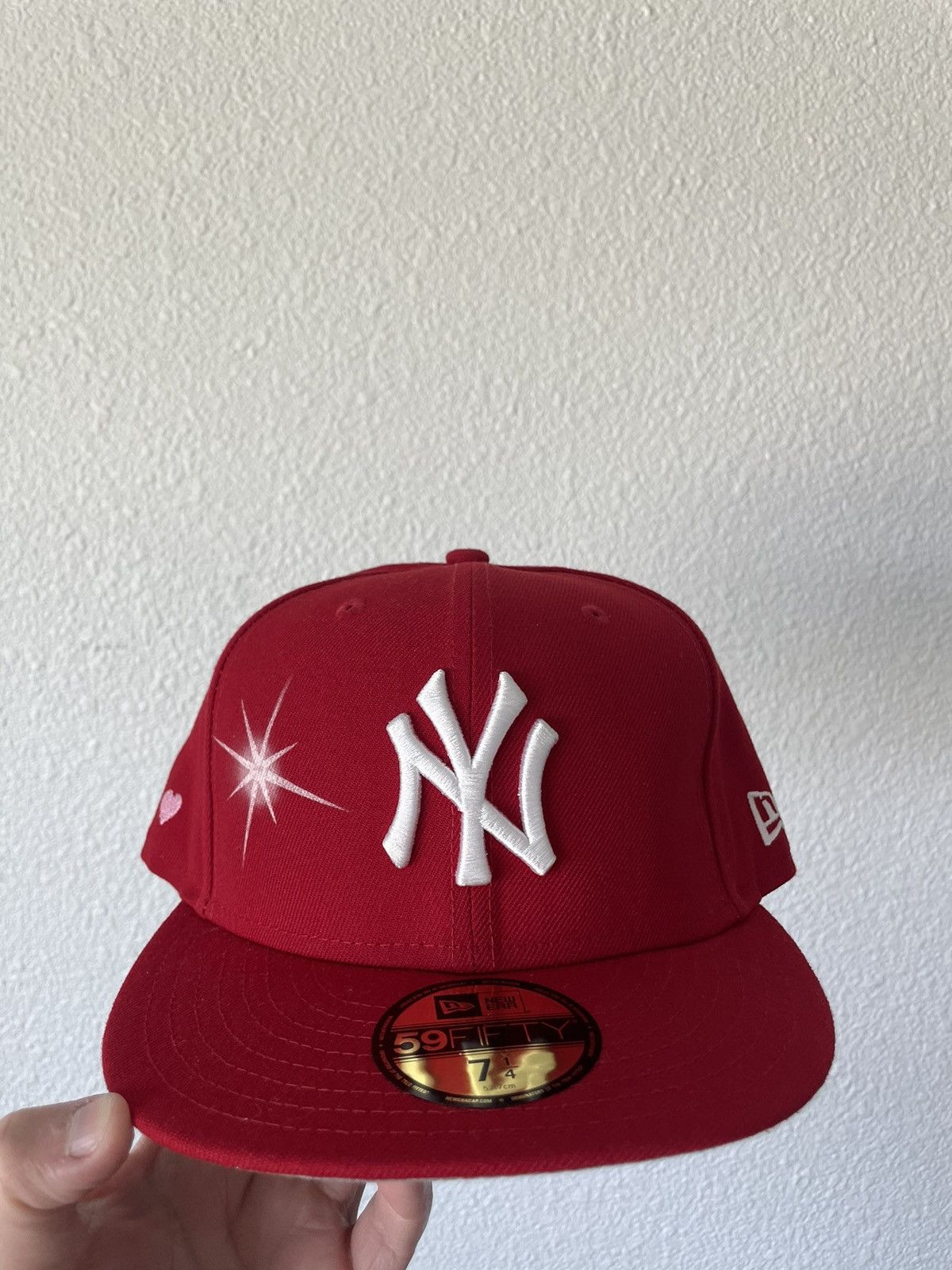 image of Ay El Ay En Ny Fitted New Era in Red, Men's