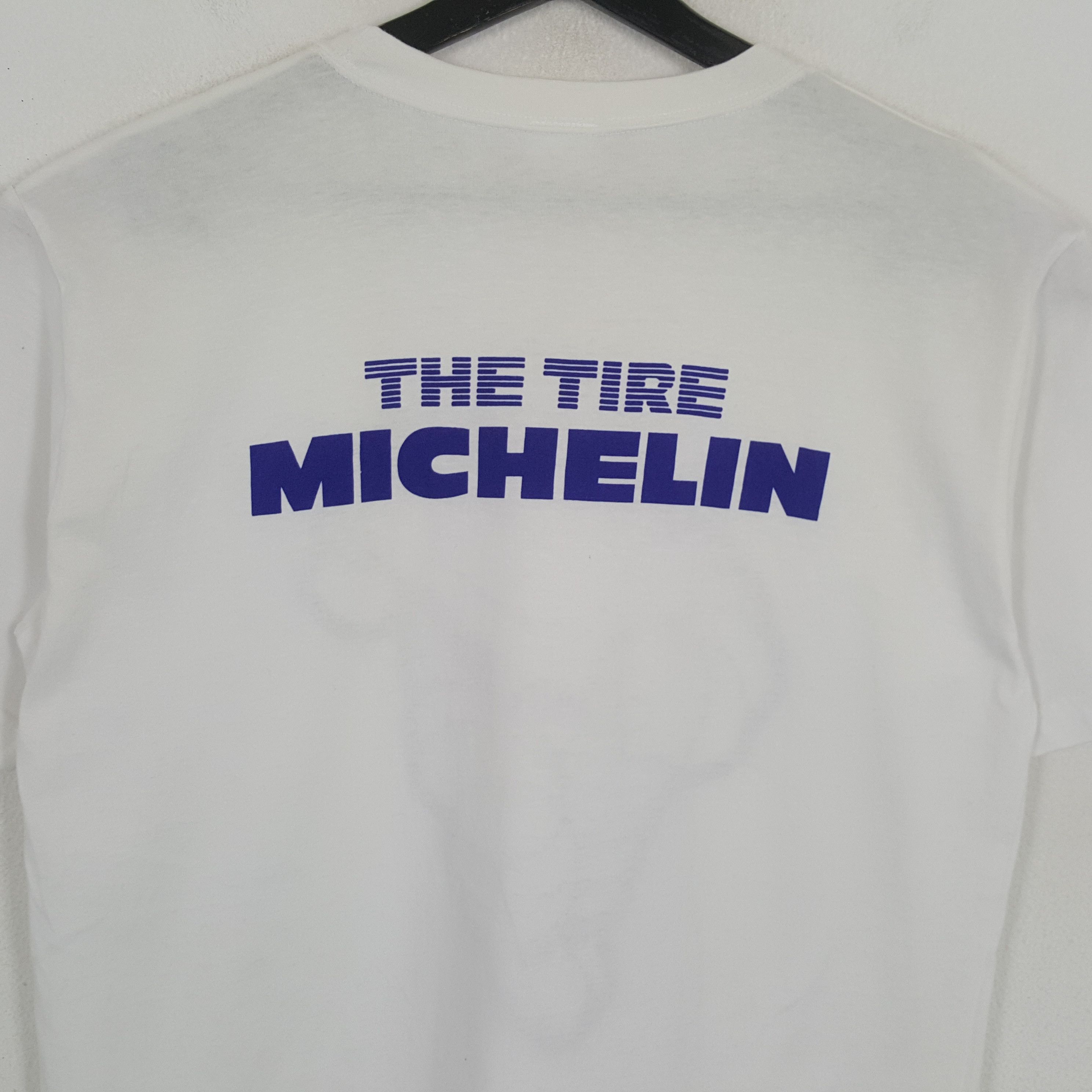 Japanese Brand × Vintage THE TIRE MICHELIN Logo Design Promo Style Tshirt Size US L / EU 52-54 / 3 - 4 Thumbnail