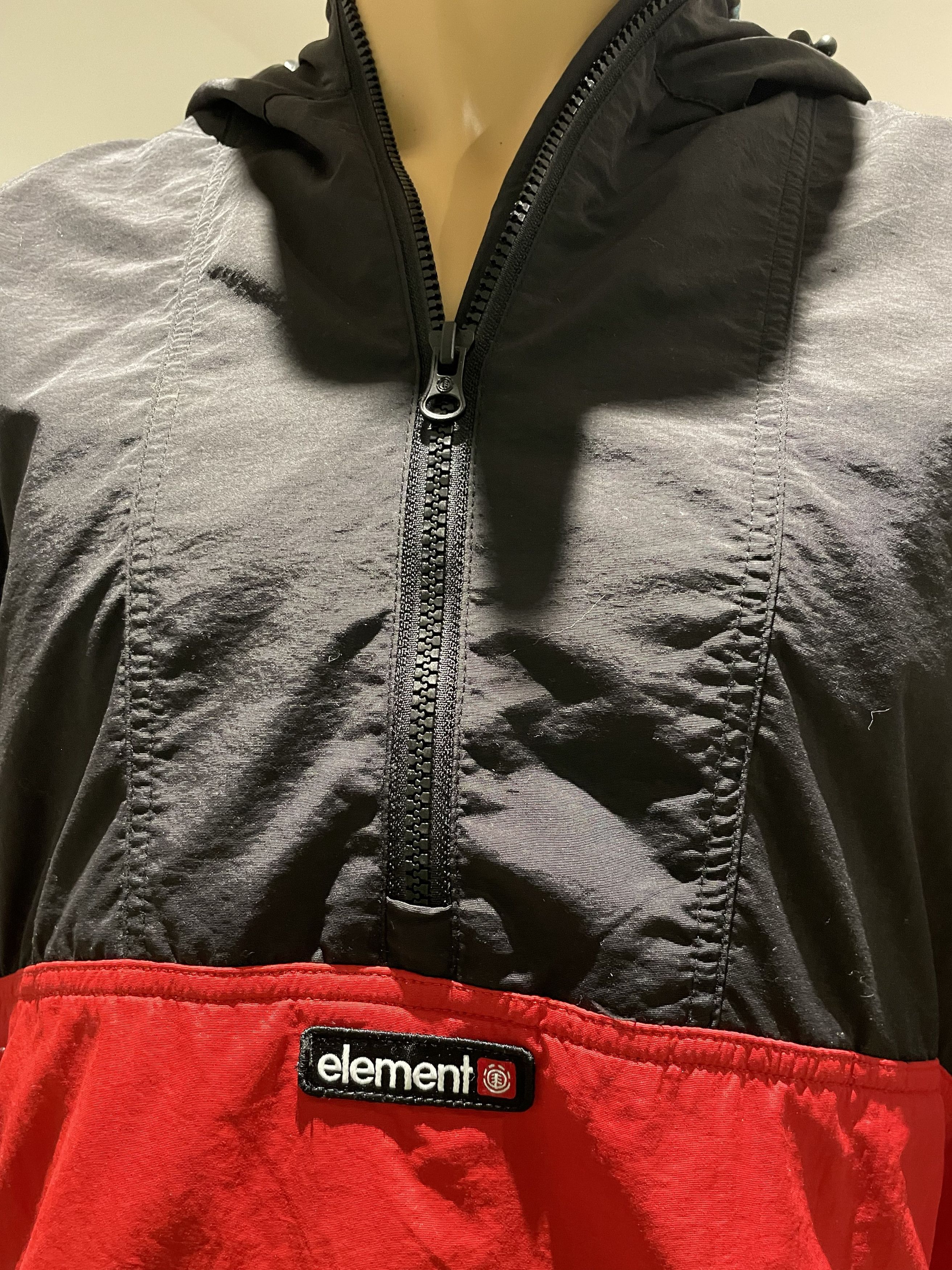 Element ELEMENT Colorblock Windbreaker Anorak - Black/Red - Small Size US S / EU 44-46 / 1 - 10 Thumbnail