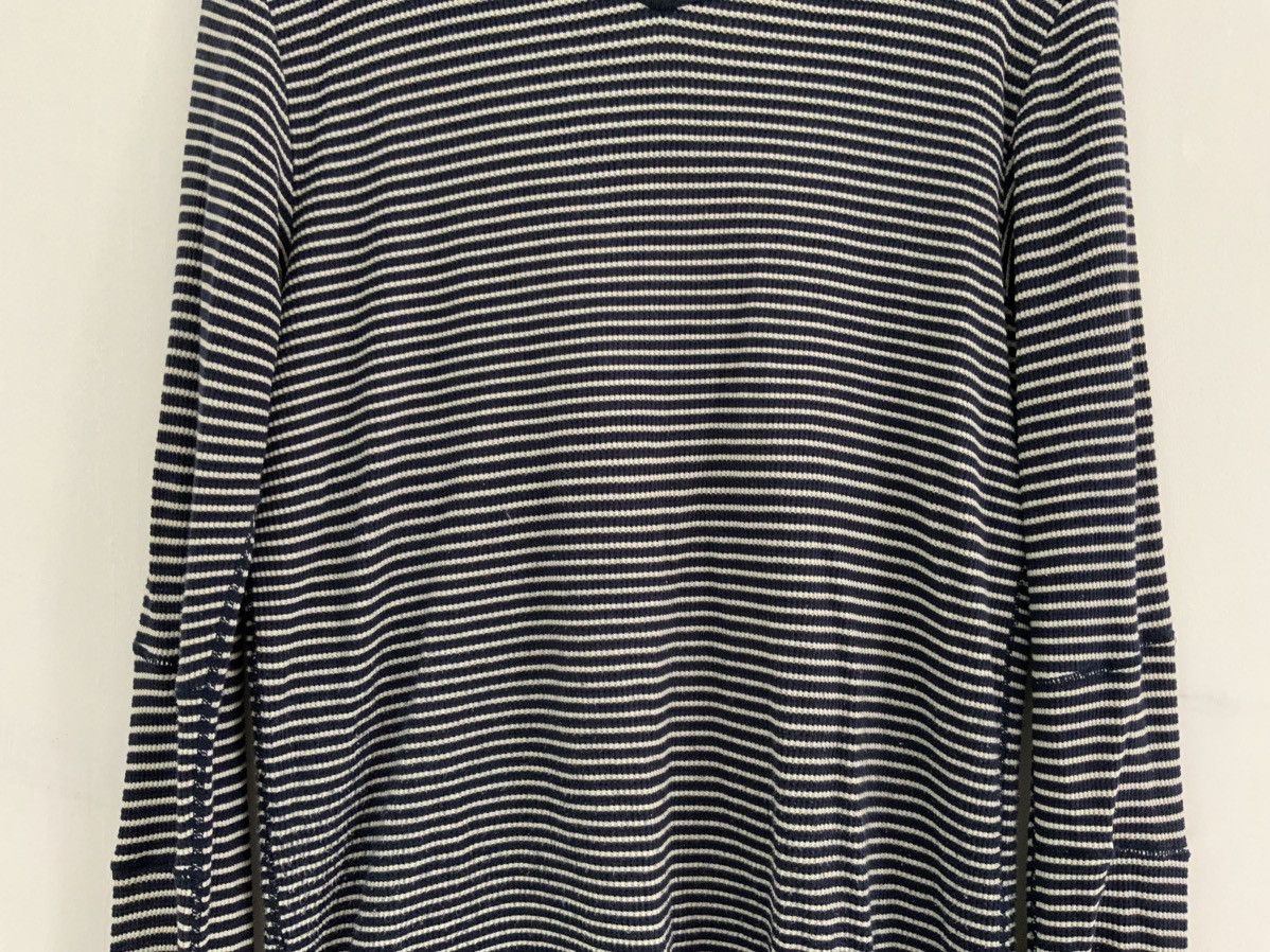 Japanese Brand Uniqlo undercover Stripe Long Sleeve Shirt Size US M / EU 48-50 / 2 - 4 Thumbnail