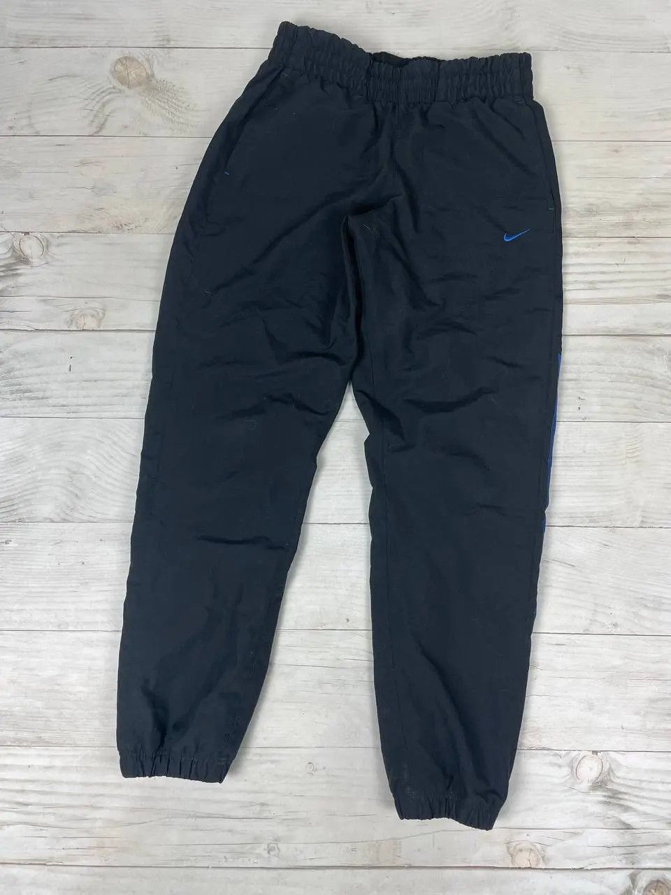 Nike Vintage Nike Nylon Track Pants 00s Swoosh Striped Drill Y2K Size US 32 / EU 48 - 3 Thumbnail