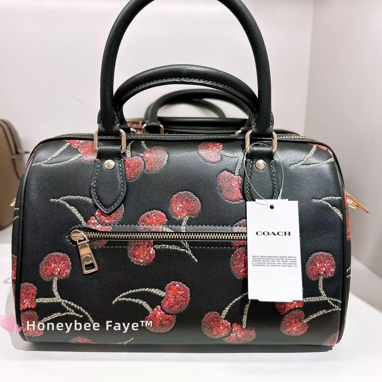 Coach Rowan Satchel Bag With Cherry Print CCZ15 Size ONE SIZE - 2 Thumbnail