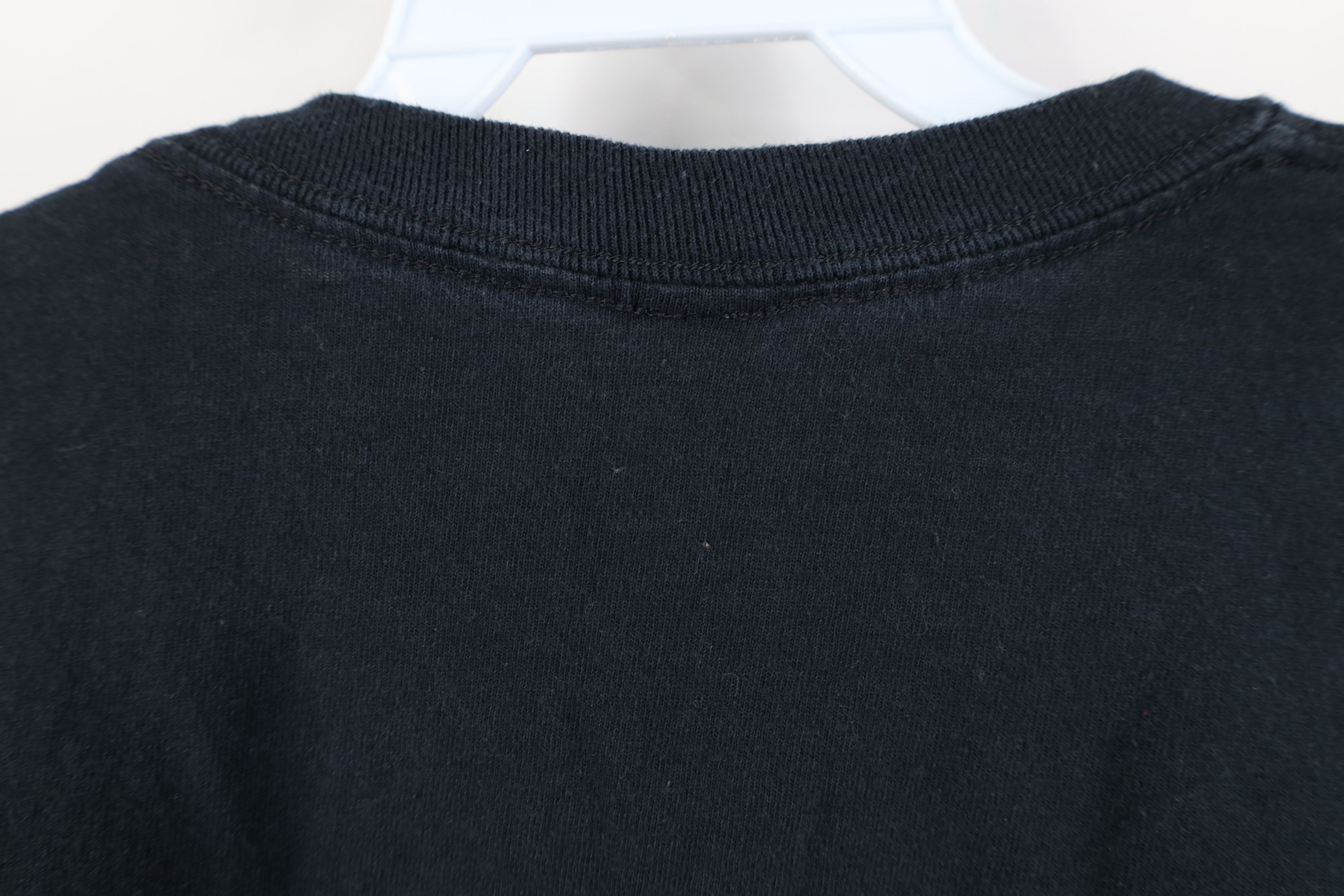 Vintage Vintage 90s Y2K Streetwear Cotton Long Sleeve T-Shirt Black Size US XL / EU 56 / 4 - 7 Thumbnail