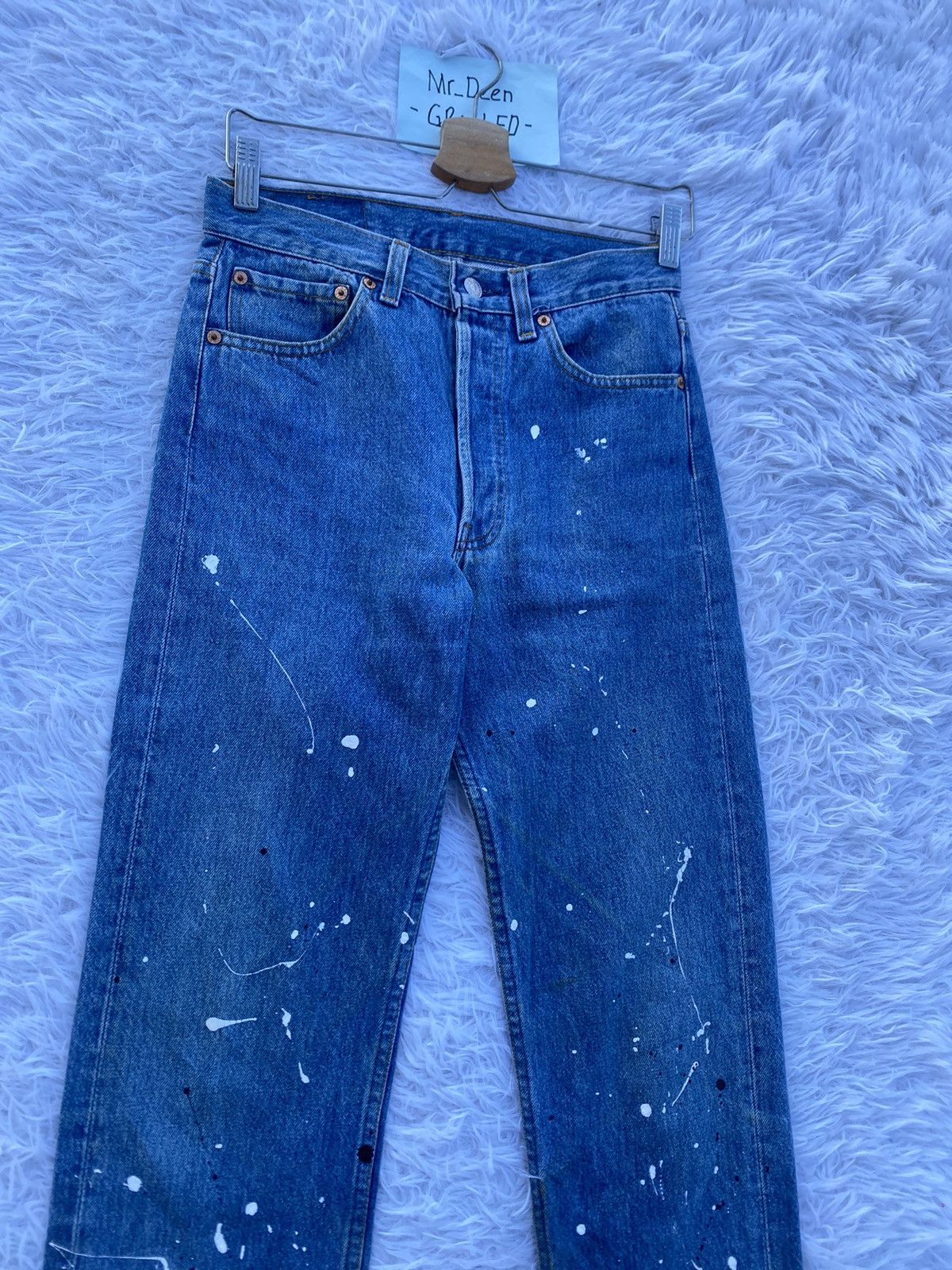 Levi's Rare Vintage Levi’s 501 Paints Splatter Denim Jeans Size US 28 / EU 44 - 9 Thumbnail