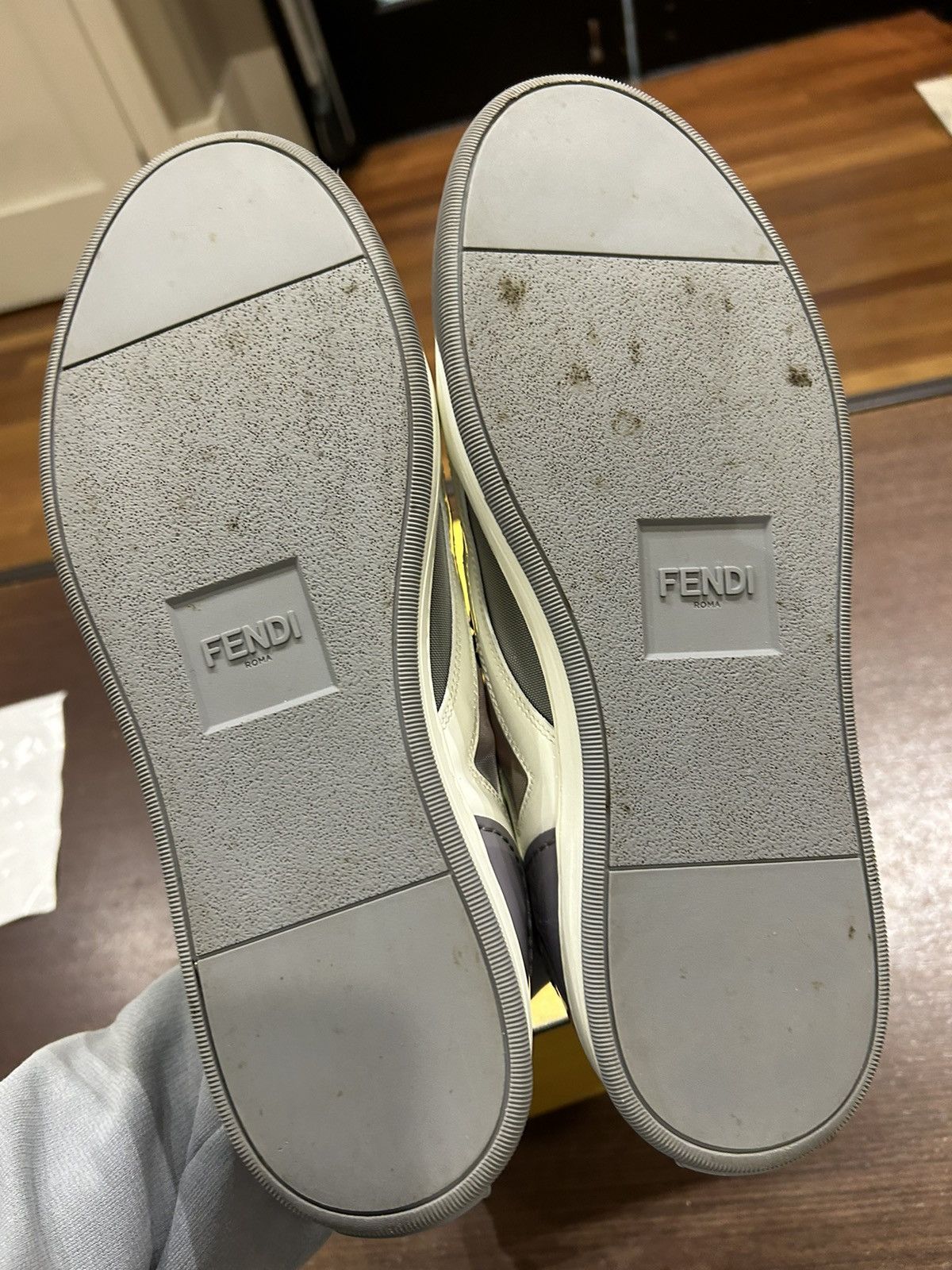 Fendi Fendi Patent Leather Mesh Sneaker Size US 8 / EU 41 - 4 Thumbnail