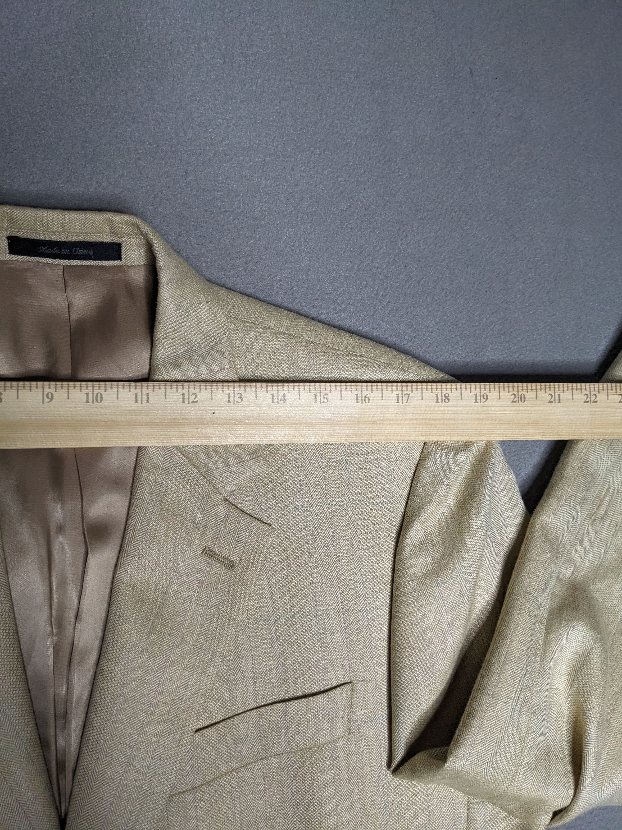 Lauren Ralph Lauren Ralph Lauren Striped Herringbone Blazer 39R Silk Wool Jacket Size 40R - 13 Thumbnail