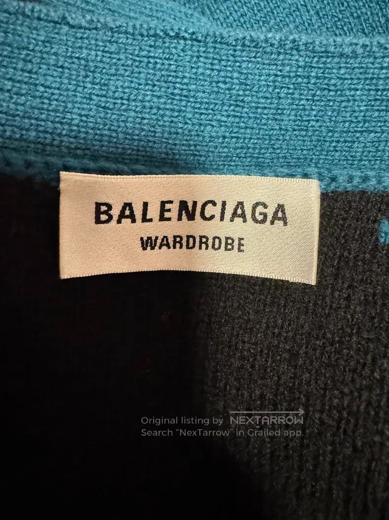 Balenciaga Balenciaga Barrage Full Logo Wool Knit Cardigan Jacket Size US S / EU 44-46 / 1 - 3 Thumbnail