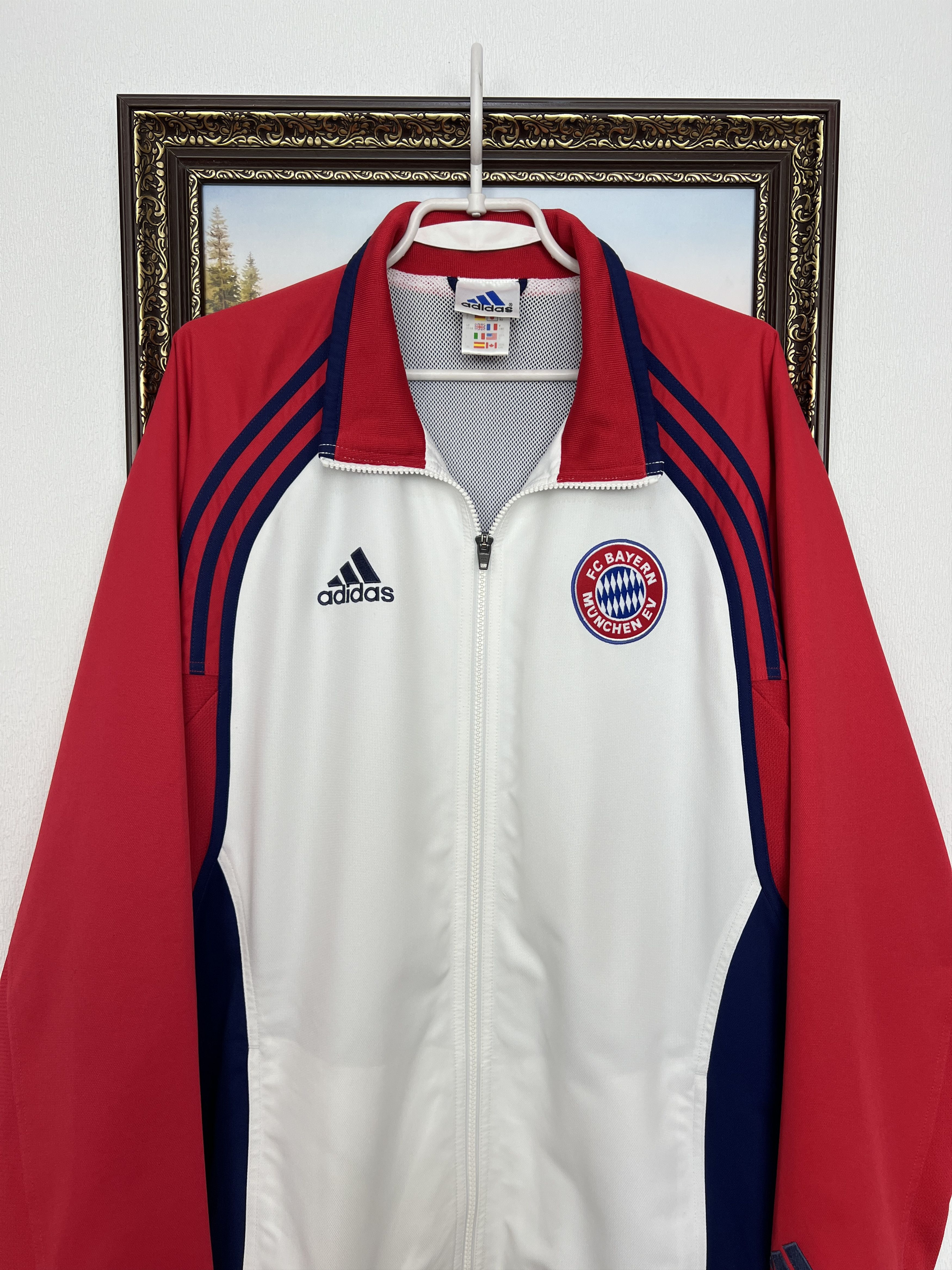 Adidas Vintage 90's Adidas Bayern Munich Football Jacket Soccer Size US L / EU 52-54 / 3 - 2 Thumbnail