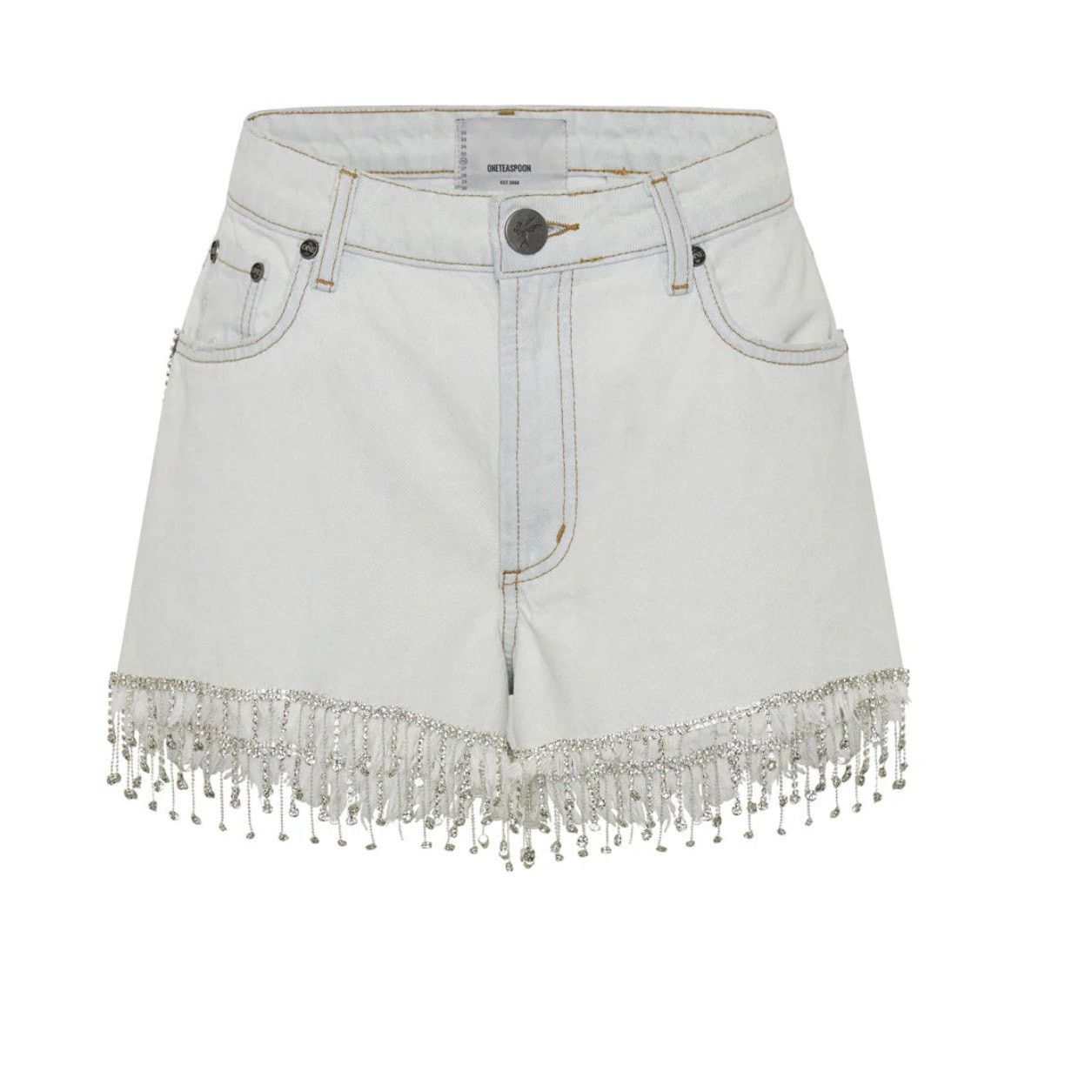 One Teaspoon One Teaspoon Razzle Dazzle Truckers Relaxed Shorts 31 Size 31" - 2 Thumbnail