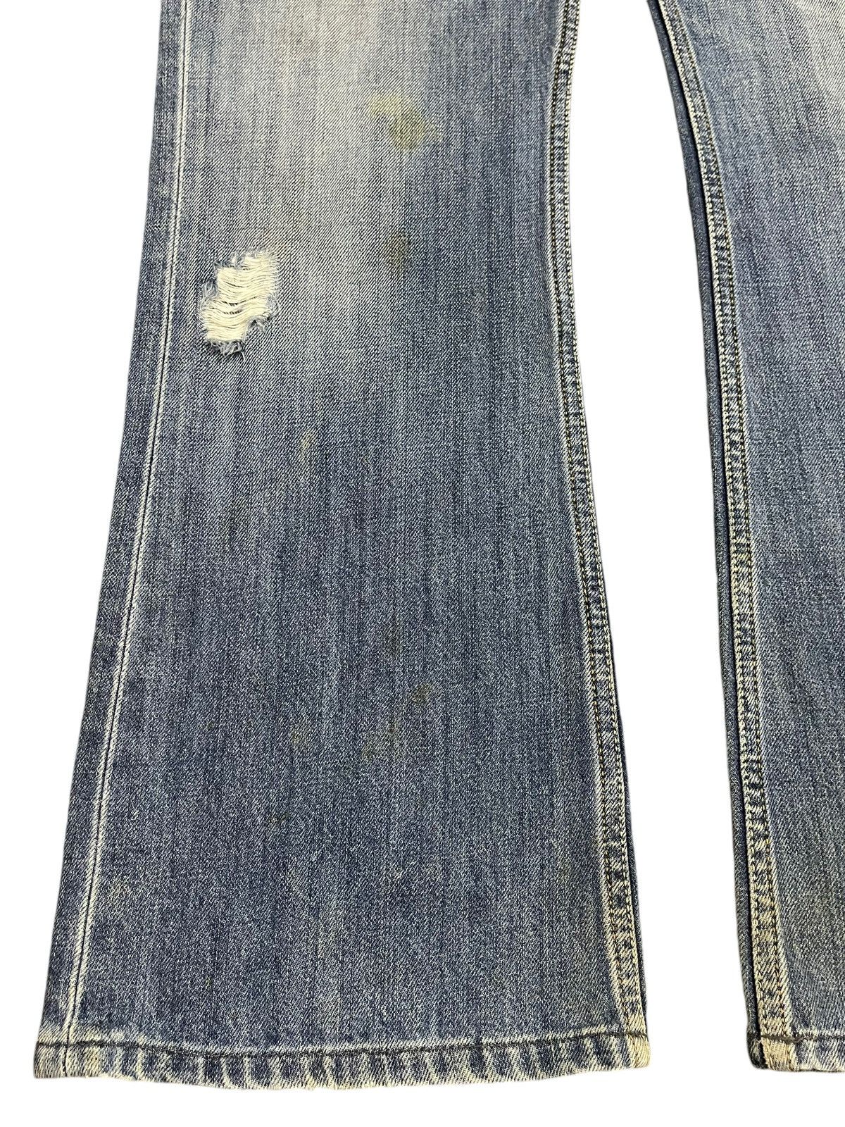 Diesel Vtg 90s Diesel Industry Faded Wash Distress Wide Leg Bootcut Size US 32 / EU 48 - 7 Thumbnail