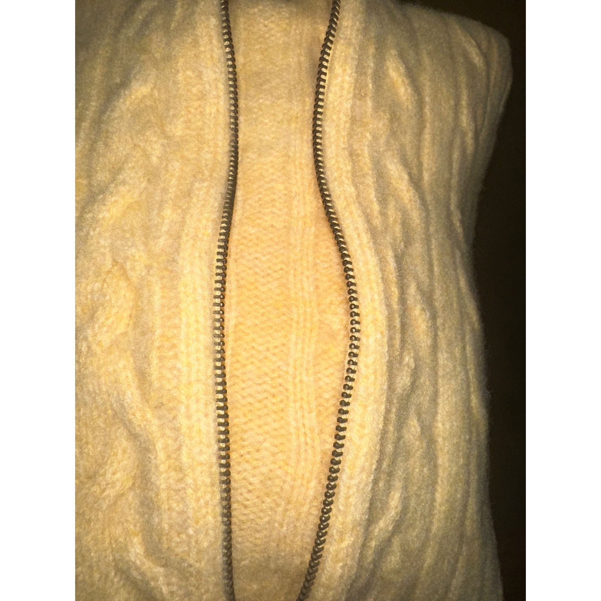 Abercrombie & Fitch Abercrombie & Fitch Yellow Cable Knit Wool Hoodie Sweater Wo Size M / US 6-8 / IT 42-44 - 14 Thumbnail