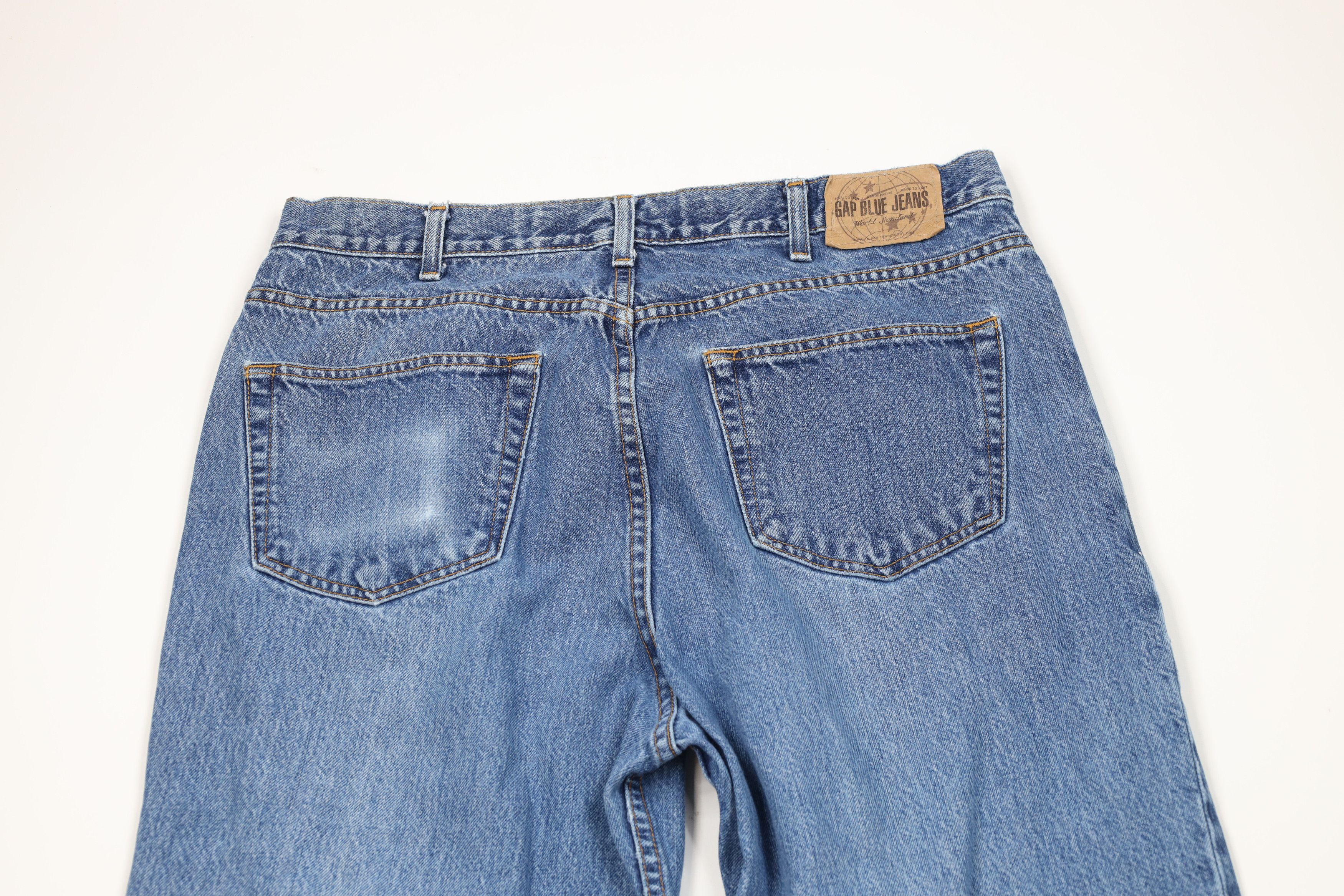 Gap Vintage Y2K 2000 Gap Relaxed Fit Denim Jeans Blue Cotton Size US 36 / EU 52 - 11 Thumbnail