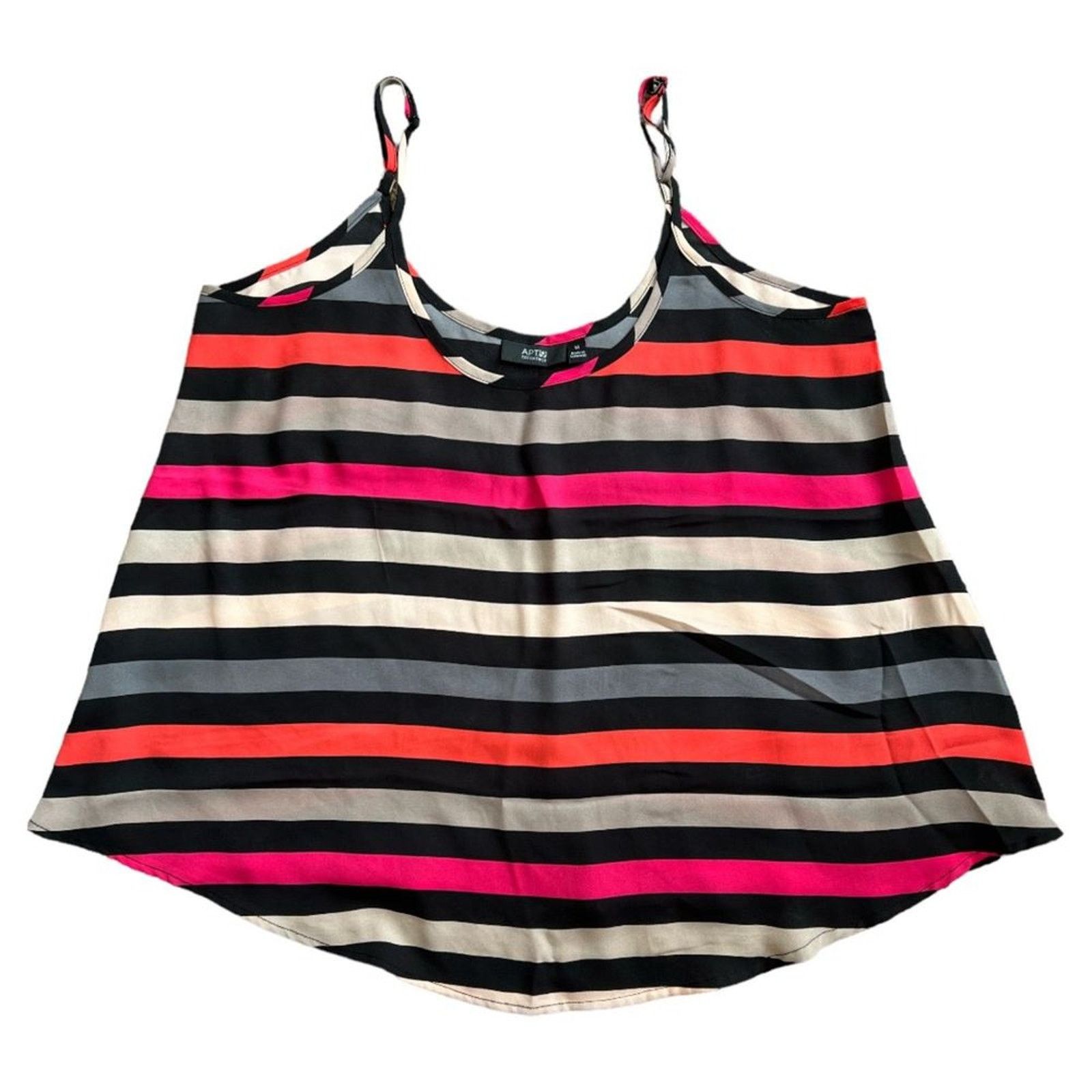 Apt. 9 Apt.9 Essentials Multicolor Striped Tank Top, M Size M / US 6-8 / IT 42-44 - 2 Thumbnail