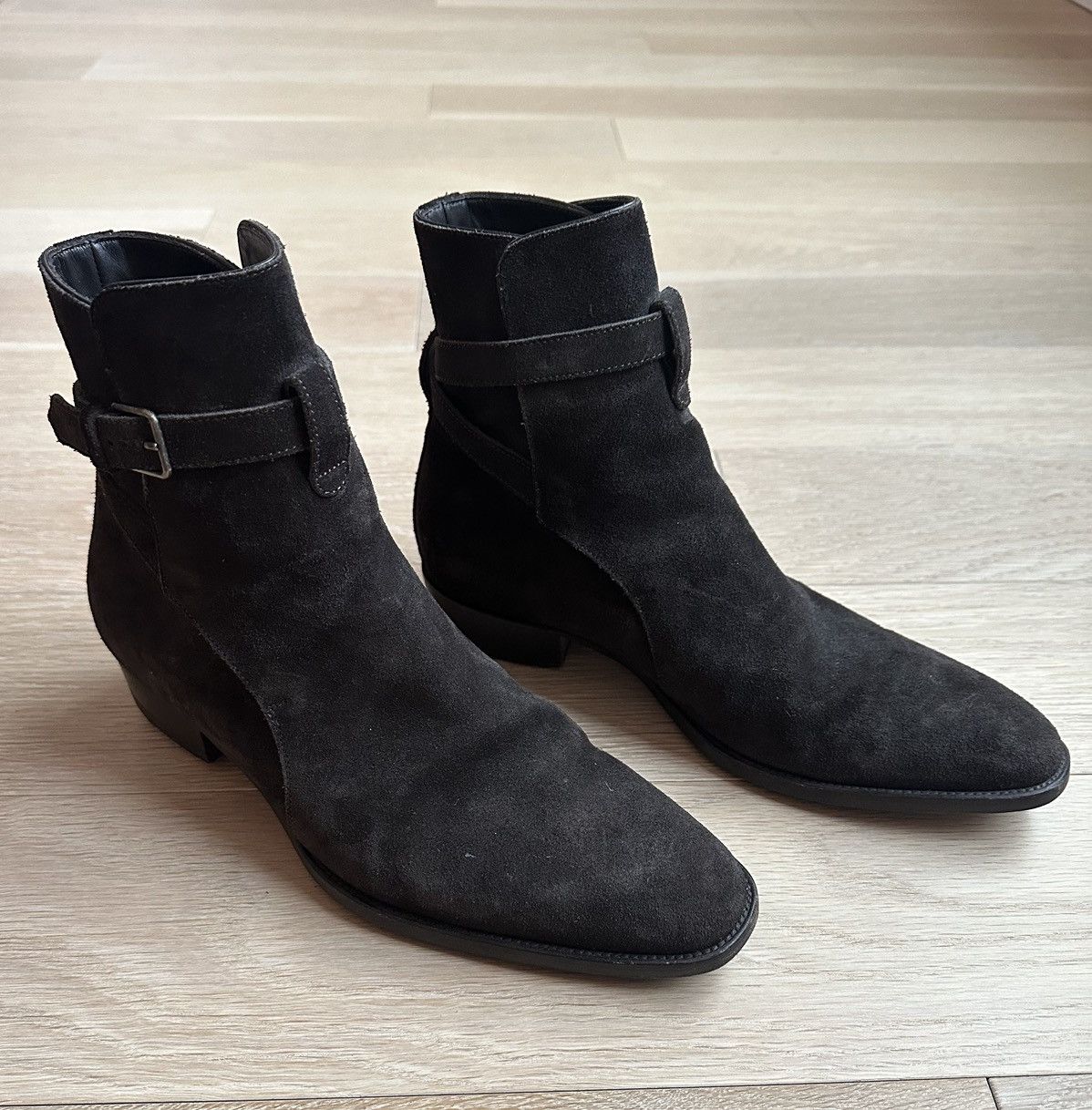 image of Saint Laurent Paris Saint Laurent Wyatt Jodhpur Boots in Brown, Men's (Size 7)