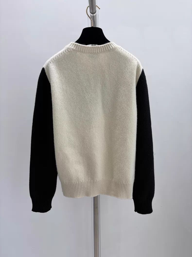 Chanel Chanel Ski black and white bow knitted pullover sweater Size XS / US 0-2 / IT 36-38 - 2 Thumbnail