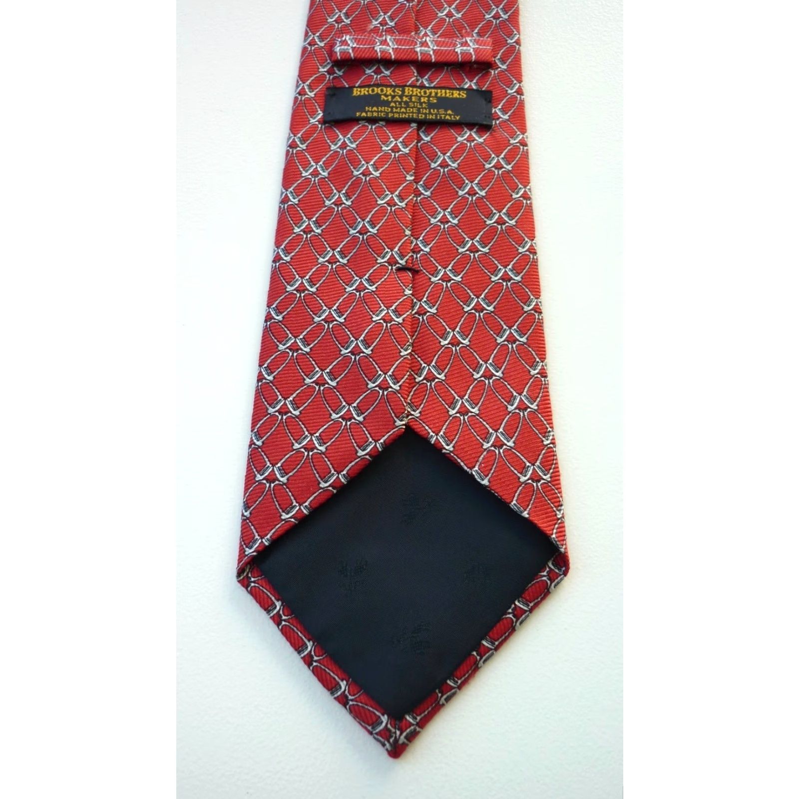 Brooks Brothers VINTAGE Brooks Brothers Makers Silk Tie Novelty Print Men’s Silk Tie Red 57"-60" 3.75" Wide USA Men’s Silk Tie Size ONE SIZE - 3 Thumbnail