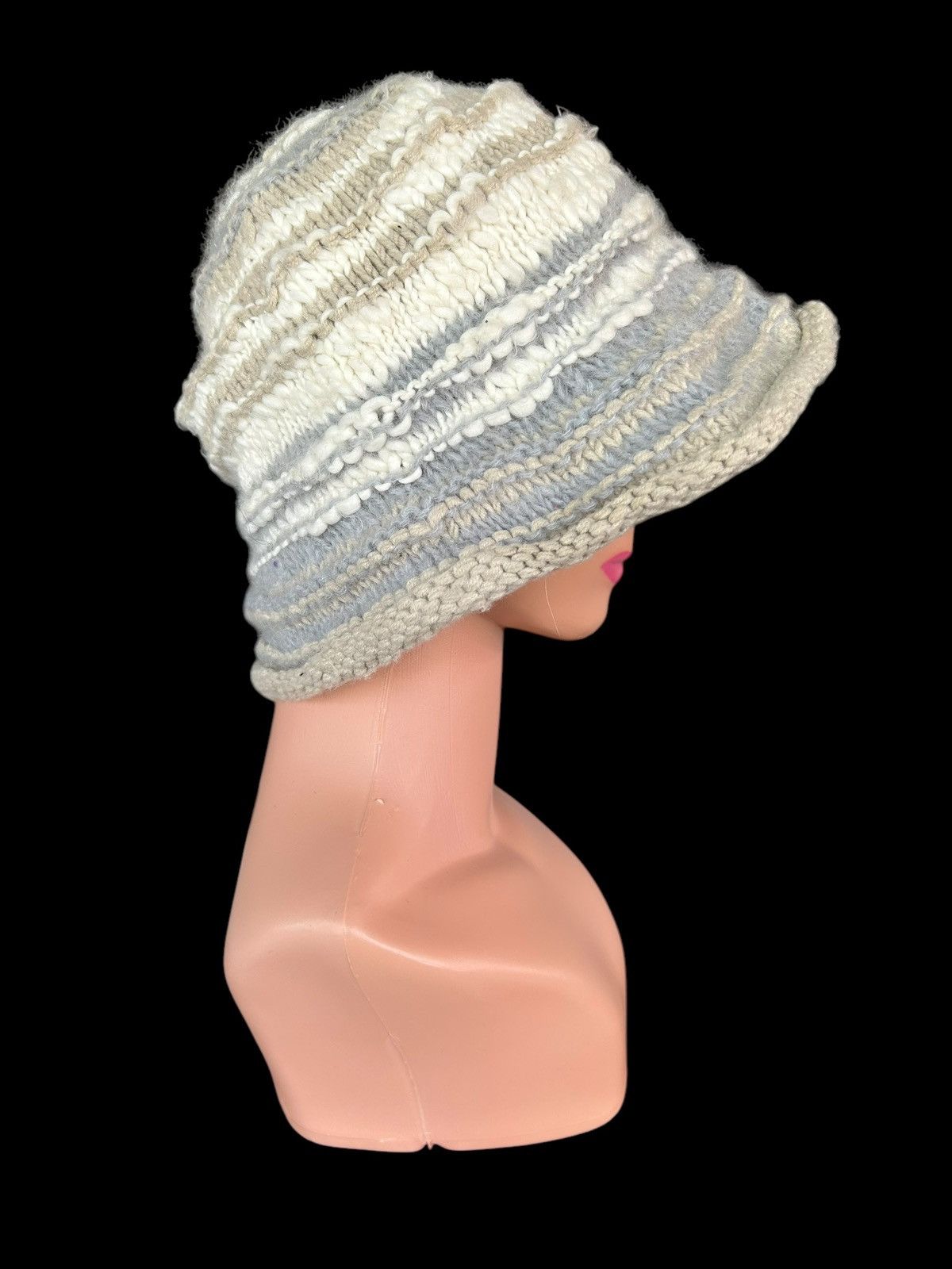 Japanese Brand × Kapital × Vintage Crochet Knitted Handmade hairy Bucket Hats Size ONE SIZE - 4 Thumbnail