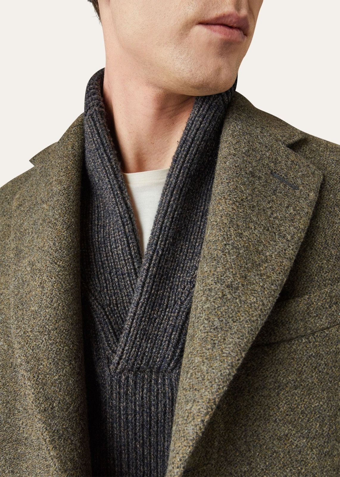 Loro Piana o1srvl11e1024 Scialle Archer Cashmere Sweater in Grey Size US S / EU 44-46 / 1 - 3 Thumbnail