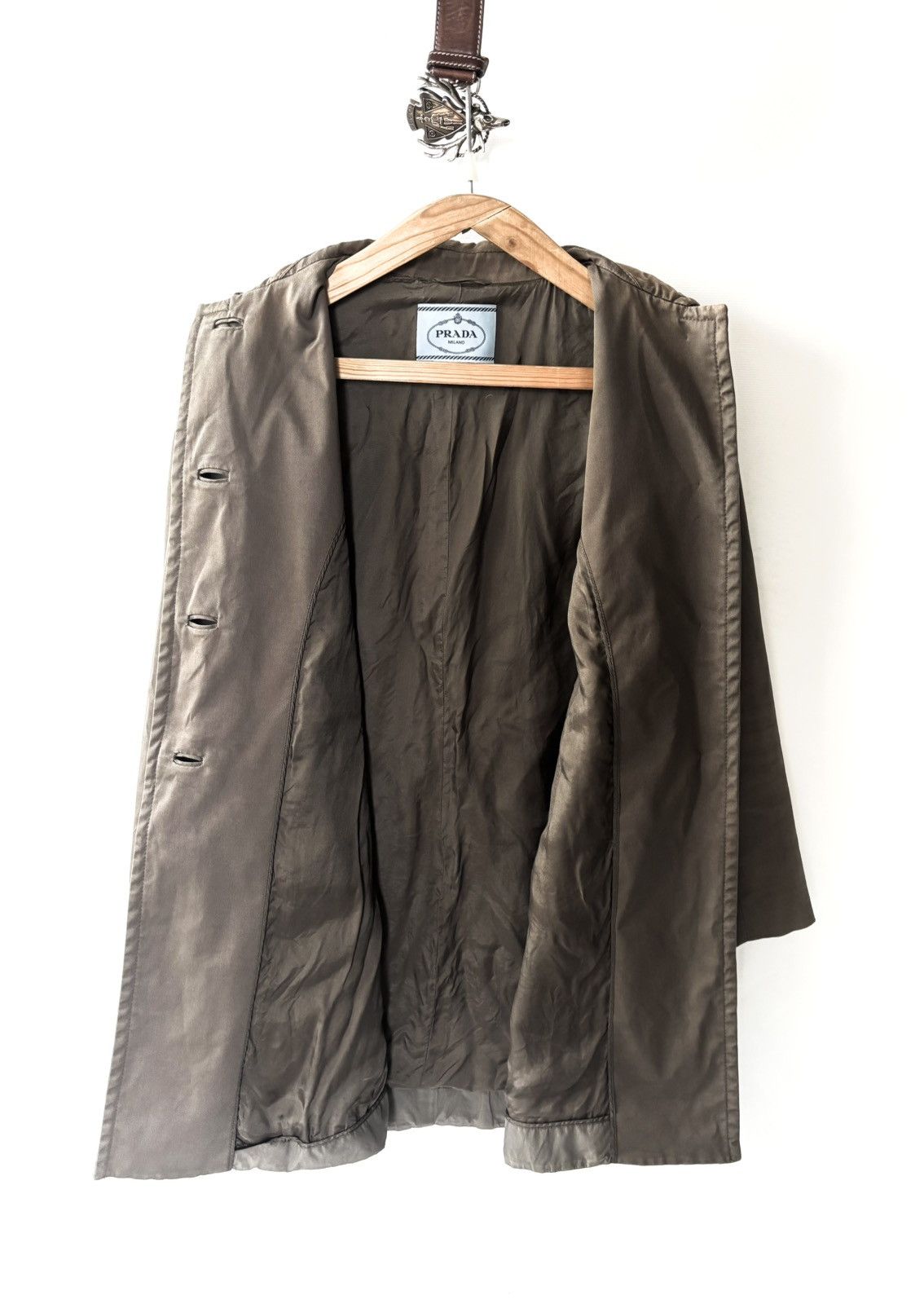 Prada Prada Denim Trench Coat Size M / US 6-8 / IT 42-44 - 2 Thumbnail