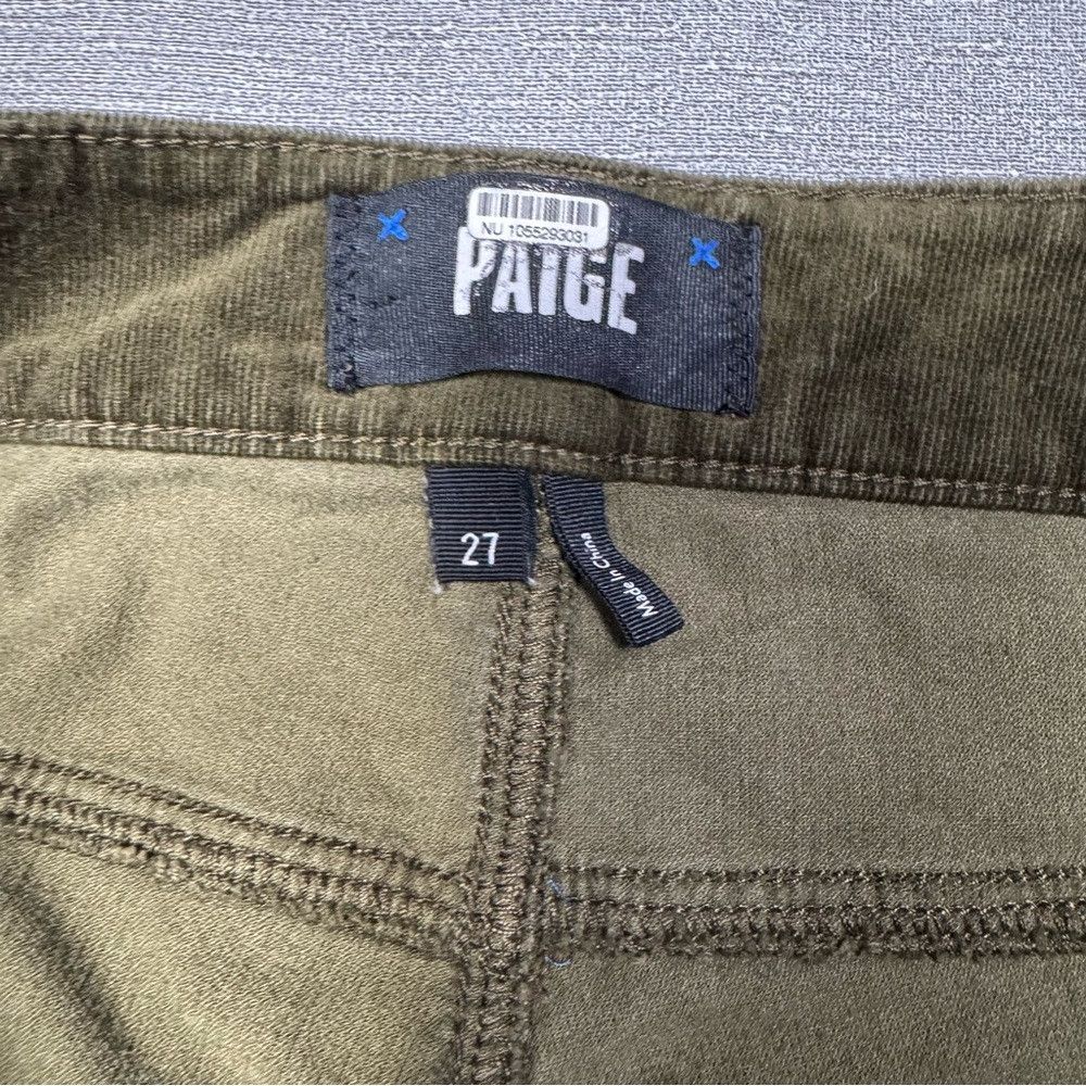 Paige Paige Maternity Cindy Corduroy Pants In Dark Brushed Olive Size 27" / US 4 / IT 40 - 6 Thumbnail