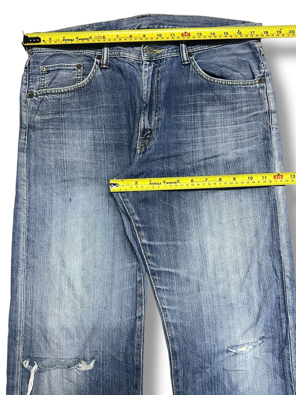 Japanese Brand GLHeart Limited Edition Vintage Jeans With Loose Style Faded Size US 35 - 13 Thumbnail
