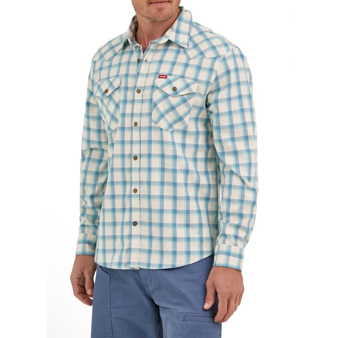 Wrangler Men's 2XL Slim Fit Long Sleeve Woven Twill Shirt casual Size US XXL / EU 58 / 5 - 1 Thumbnail