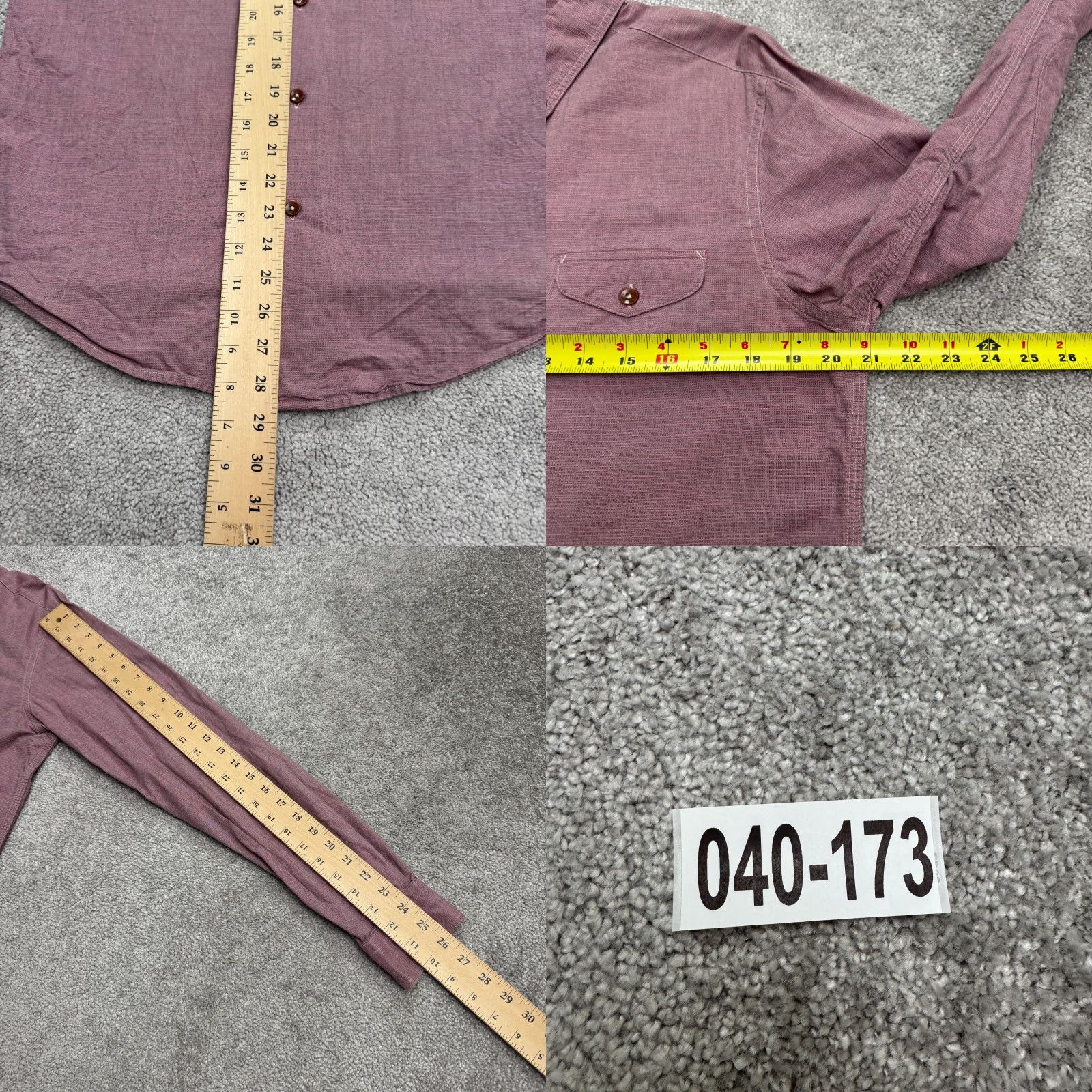 Ben Sherman VINTAGE Ben Sherman Plectum Mod Fit Button Down Shirt Mens M Chocolate Truffle Purple Solid Cotton Slim Button-Up Classic Preppy Mens Size US M / EU 48-50 / 2 - 10 Thumbnail