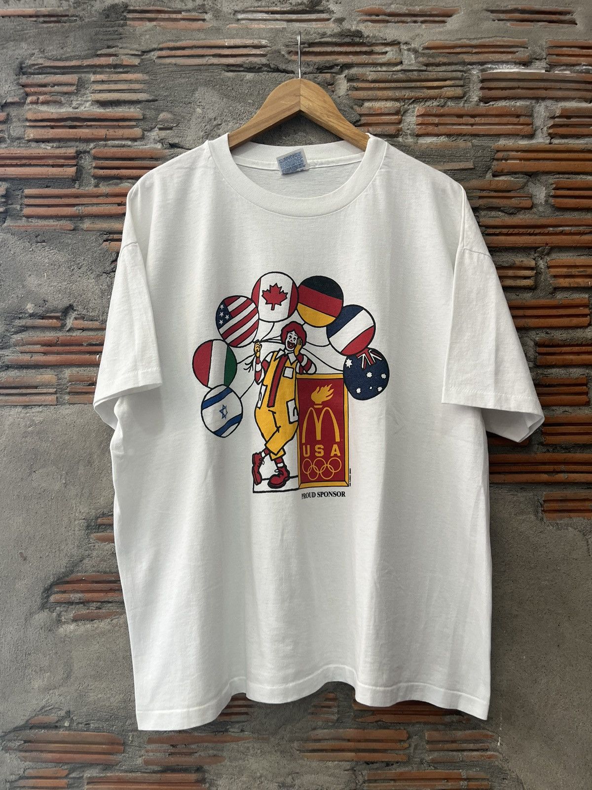 Junk Food Vintage McDonald’s USA Olympic Proud Sponsor 90’s Tshirt Size US XL / EU 56 / 4 - 2 Thumbnail