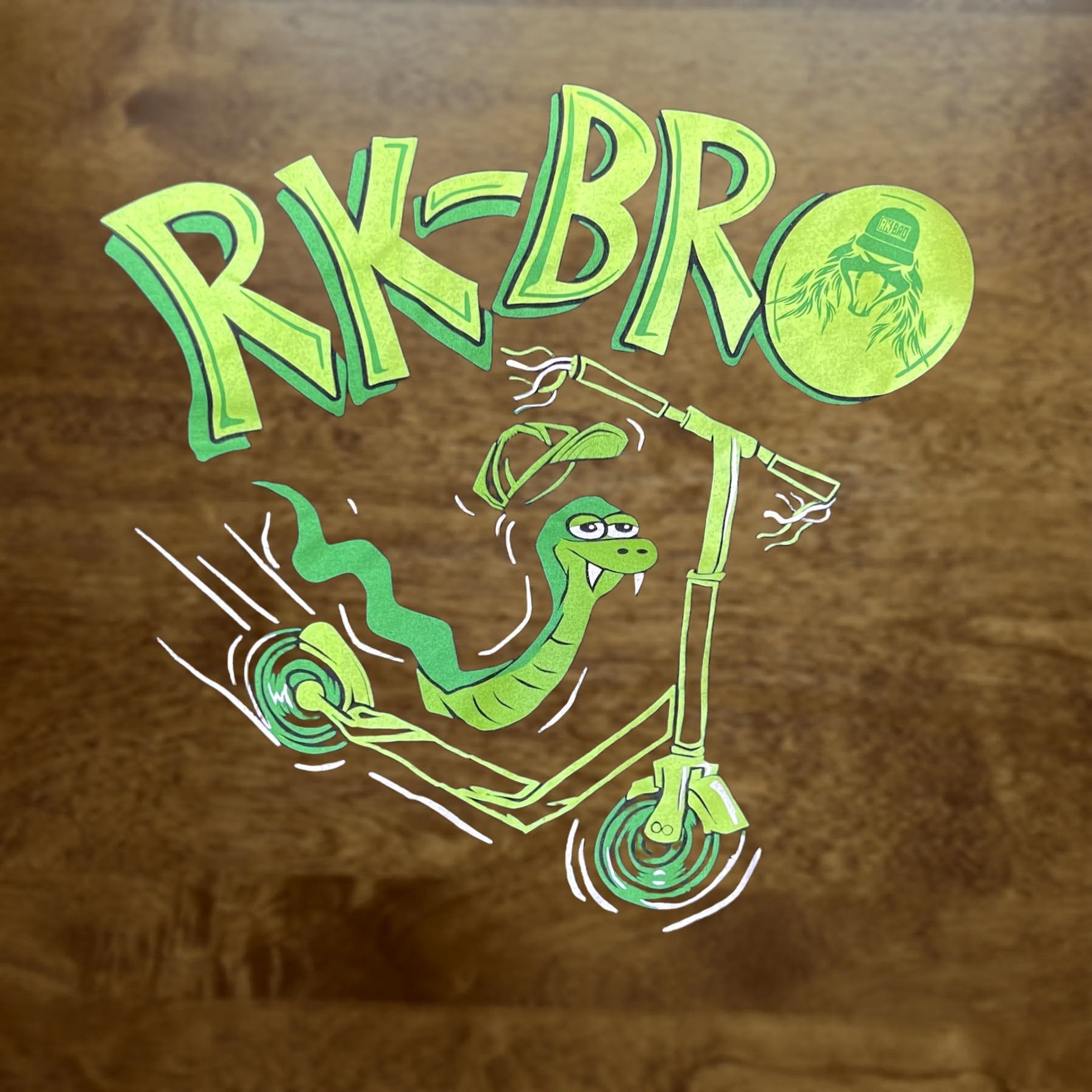 Vintage WWE RK-Bro Shirt Mens 2XL Black Graphic Tee T-Shirt Cartoon Snake Scooter RK-Bro Logo Crew Neck Short Sleeve Graphic Print Shirts Mens 2XL Black Size US XXL / EU 58 / 5 - 1 Thumbnail