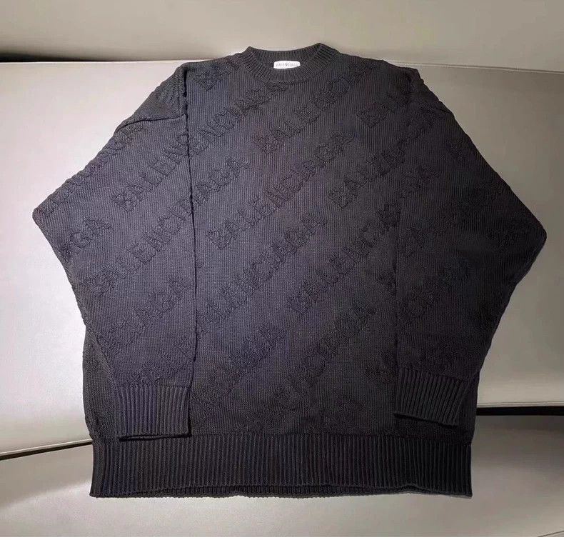 Balenciaga Balenciaga Logo Embedded Black Sweatshirt Size US M / EU 48-50 / 2 - 7 Thumbnail