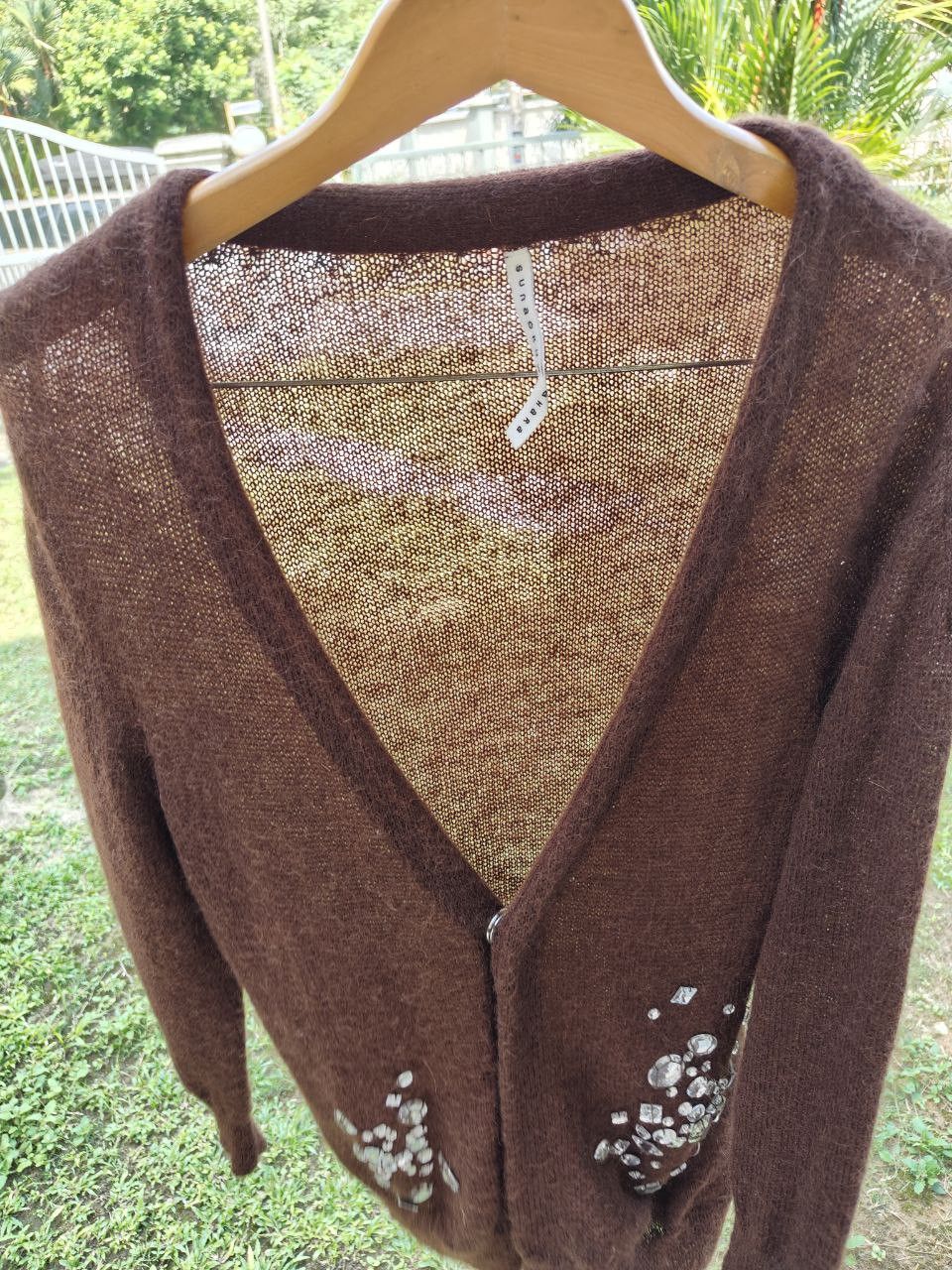 Issey Miyake Sunoa Kawahara Mohair Cardigan Jacket Size S / US 4 / IT 40 - 6 Thumbnail