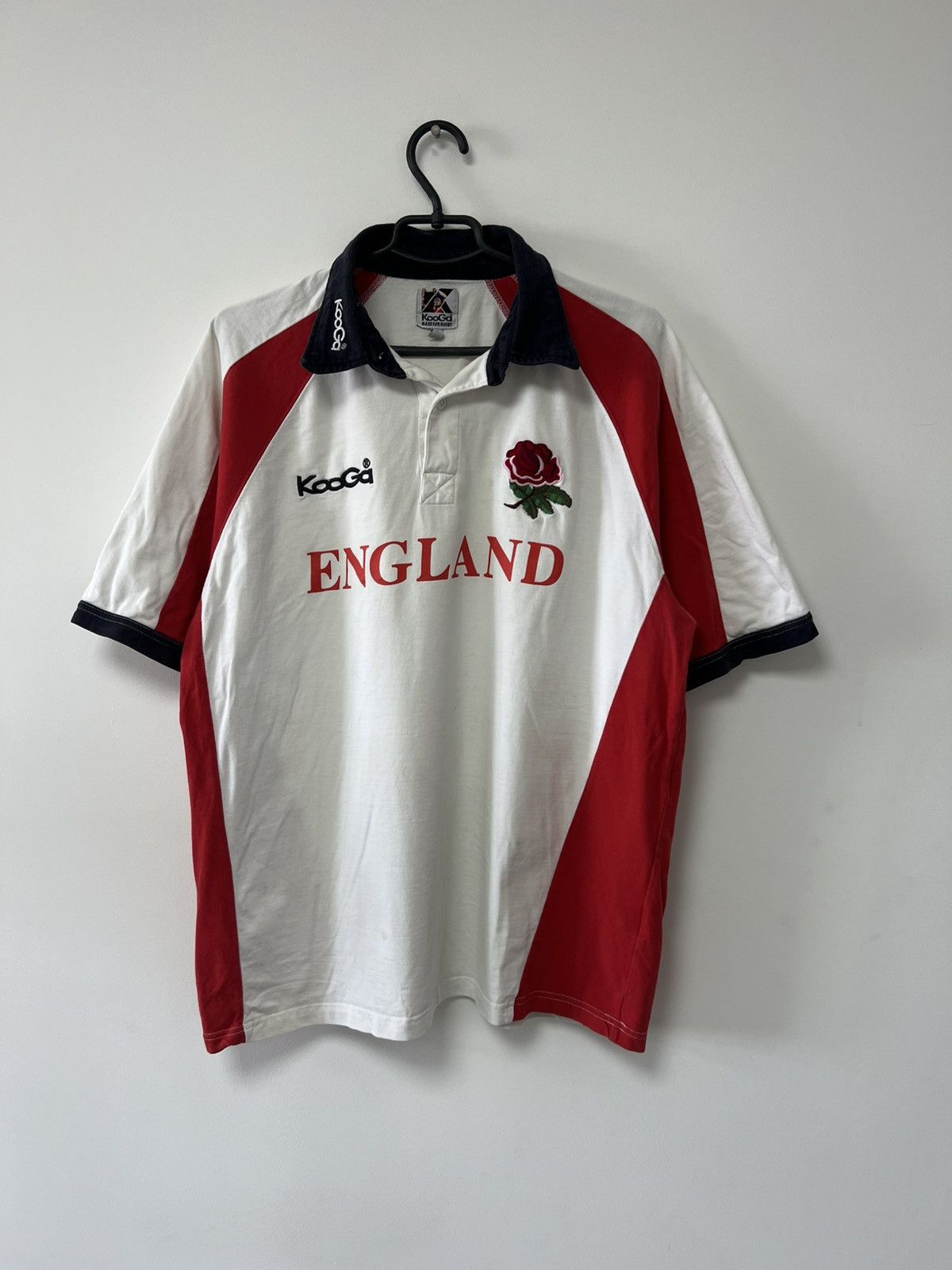 Vintage England Rugby Union Jersey Kooga Short Sleeve T shirt sz XXL Size US XXL / EU 58 / 5 - 2 Thumbnail