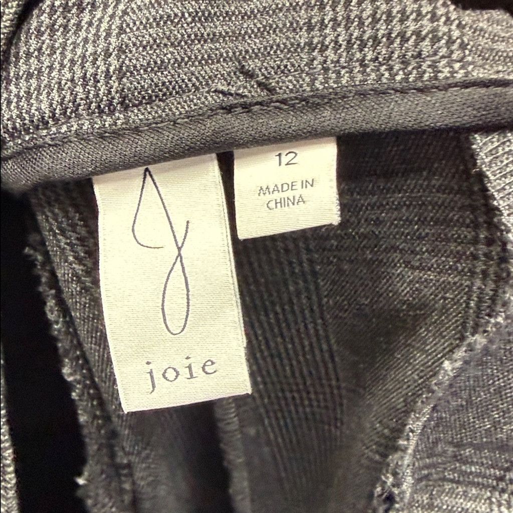 Joie NWOT Joie plaid gray wide leg high rise trousers pants sz 12 Size 34" / US 12 / IT 48 - 7 Thumbnail