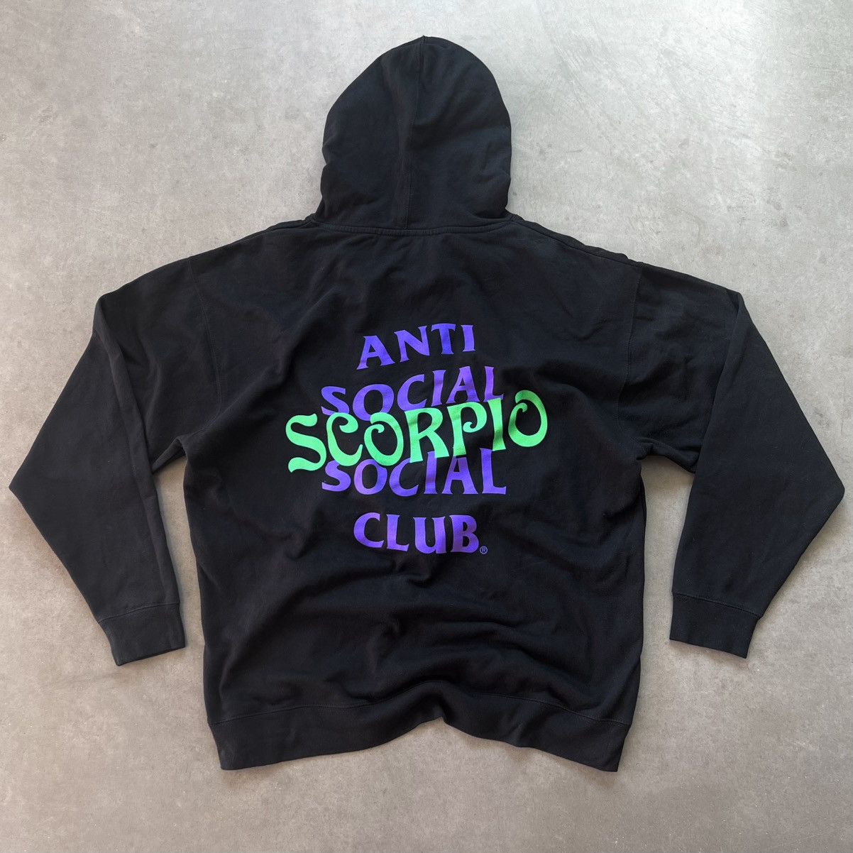 Anti Social Social Club 🖤 ASSC SCORPIO HOODIE - ASTROLOGY ZODIAC COLLECTION 2021 Size US XL / EU 56 / 4 - 1 Thumbnail