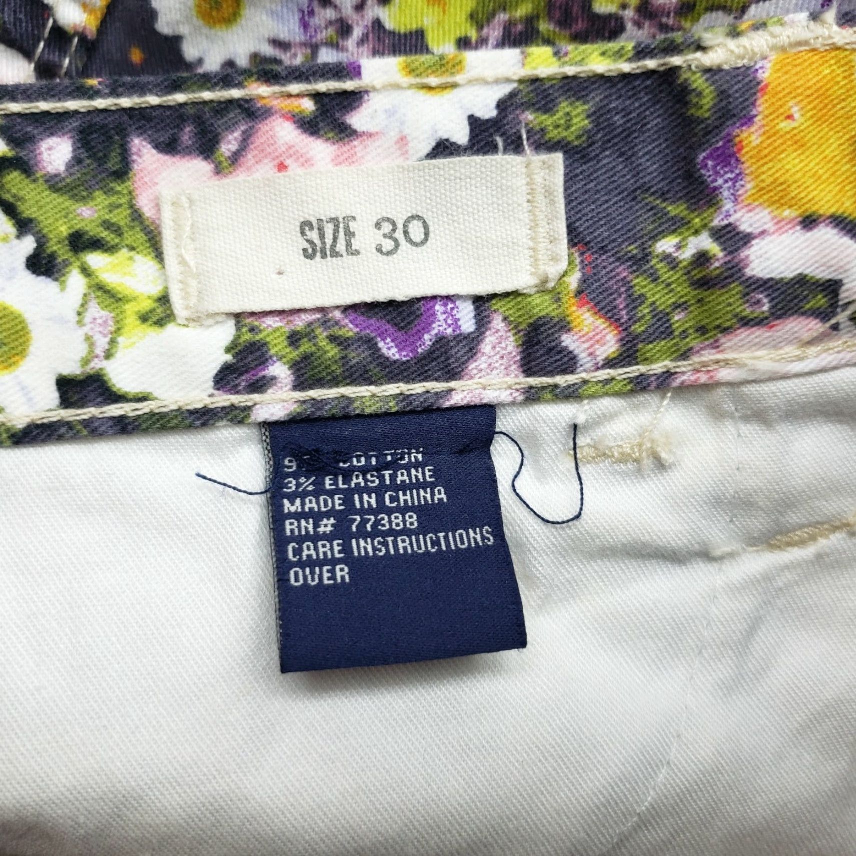 Madewell Madewell Jeans Womens Ankle Jeans 30 Mid Rise Multicolor Floral Skinny Denim Shirt? Size 30" / US 8 / IT 44 - 8 Thumbnail