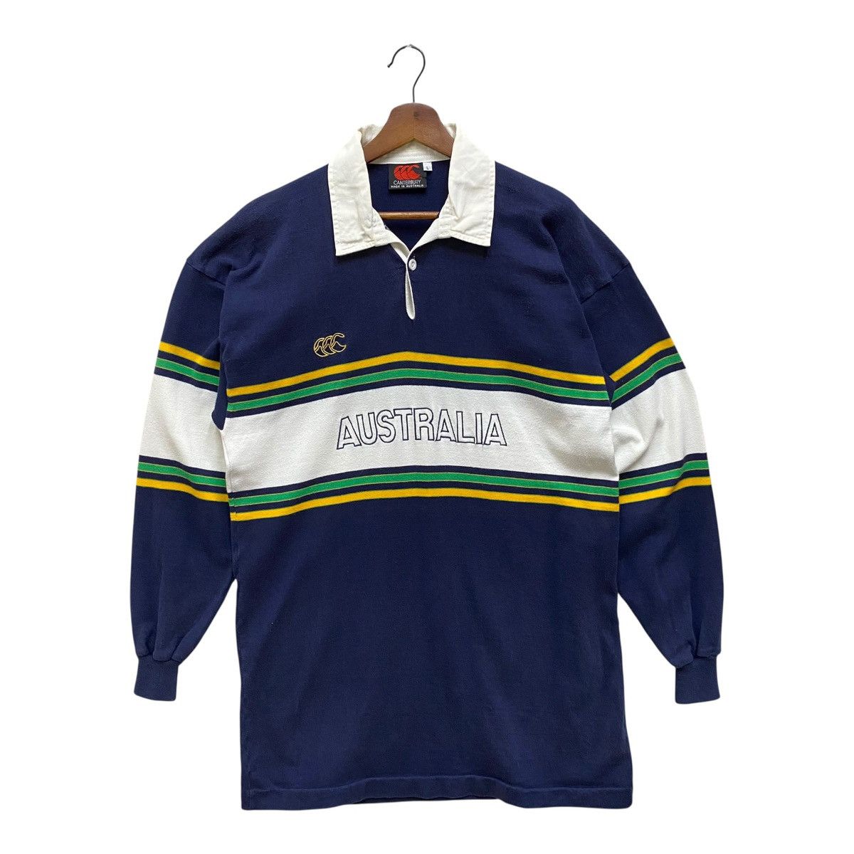 Canterbury of New Zealand Vintage Canterbury Australia Rugby Jersey Made in Australia Size US L / EU 52-54 / 3 - 7 Thumbnail