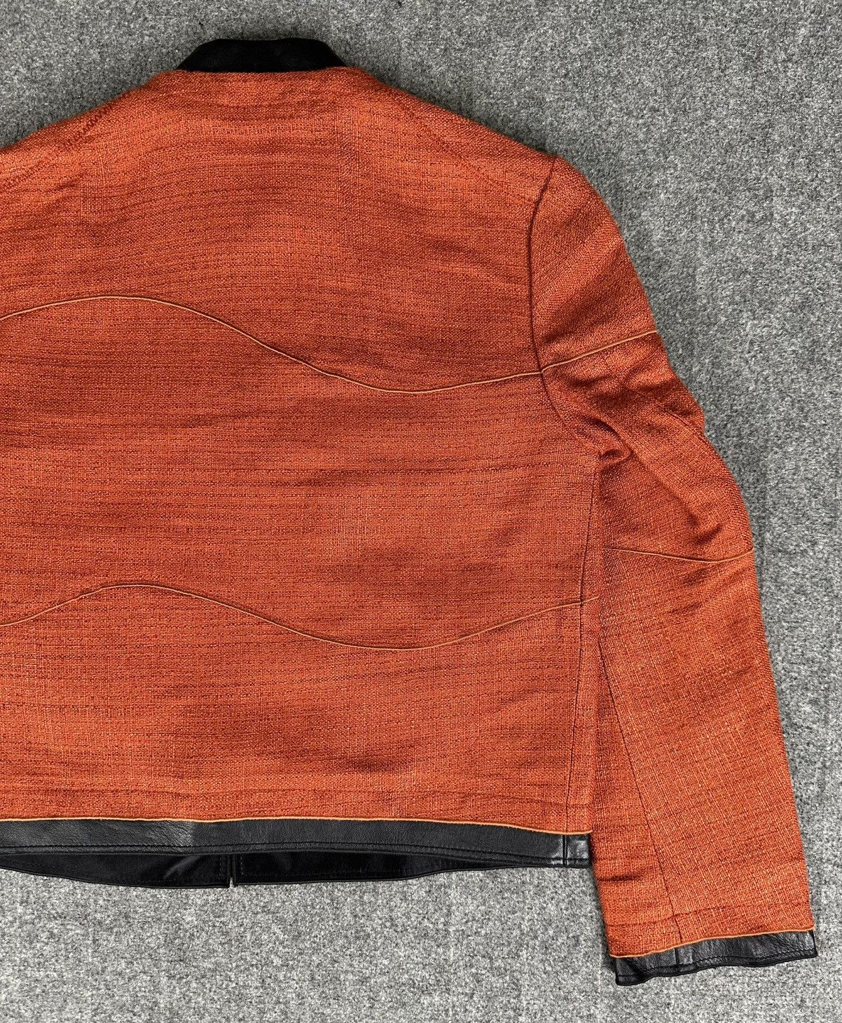 Proenza Schouler Proenza Schouler - Leather Trimmed Tweed Canvas Jacket Size XS / US 0-2 / IT 36-38 - 10 Thumbnail