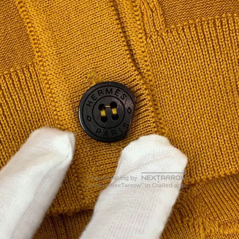 Hermes Hermes Orange stirrup buckle jacquard cashmere round-neck Size XS / US 0-2 / IT 36-38 - 8 Thumbnail