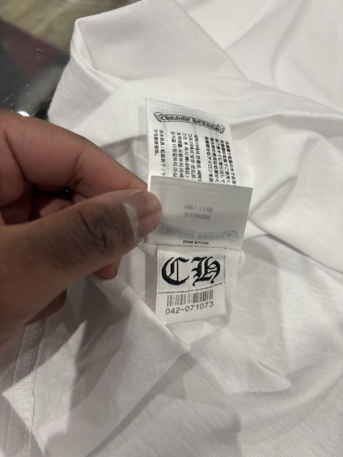 Chrome Hearts Chrome Hearts Scroll Logo Shirt White Size: XL Size US XL / EU 56 / 4 - 10 Thumbnail